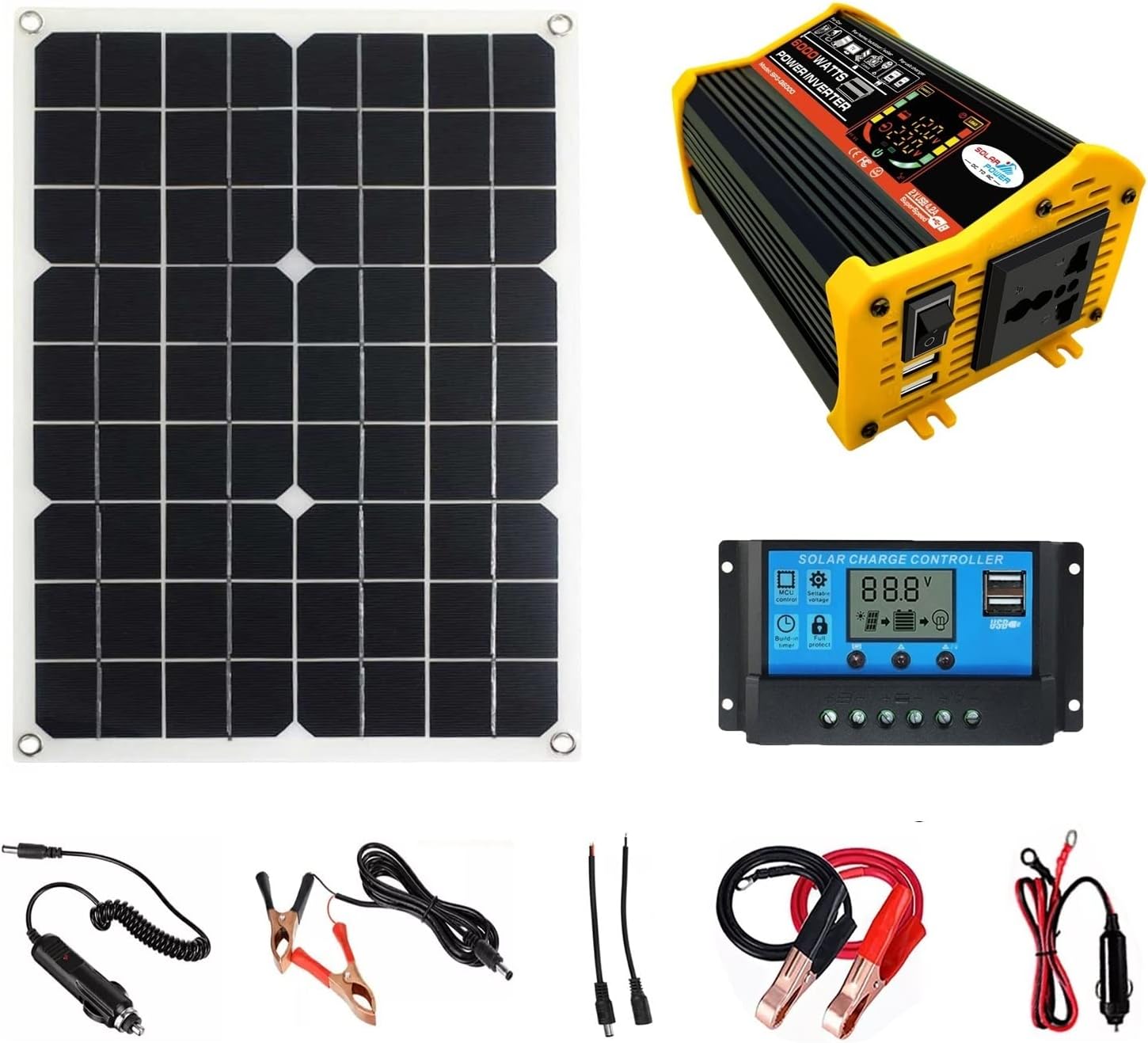THAKIE Power Inverter Solar Panel Kit 500W Power Inverters,Car Power