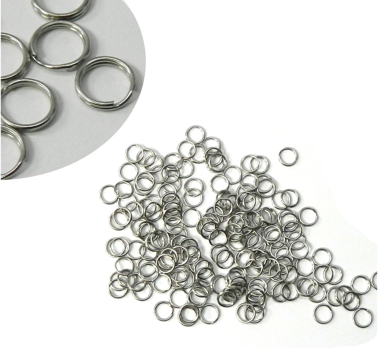 95 Split Ring Fishing Lure, Connectors Stainless Steel Made in the USA (4.19mm Outside 0.165 In)