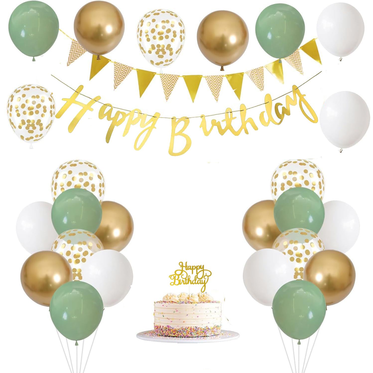 Amazon | 誕生日 バルーン 飾り付けセット ハッピー バースデー HAPPY