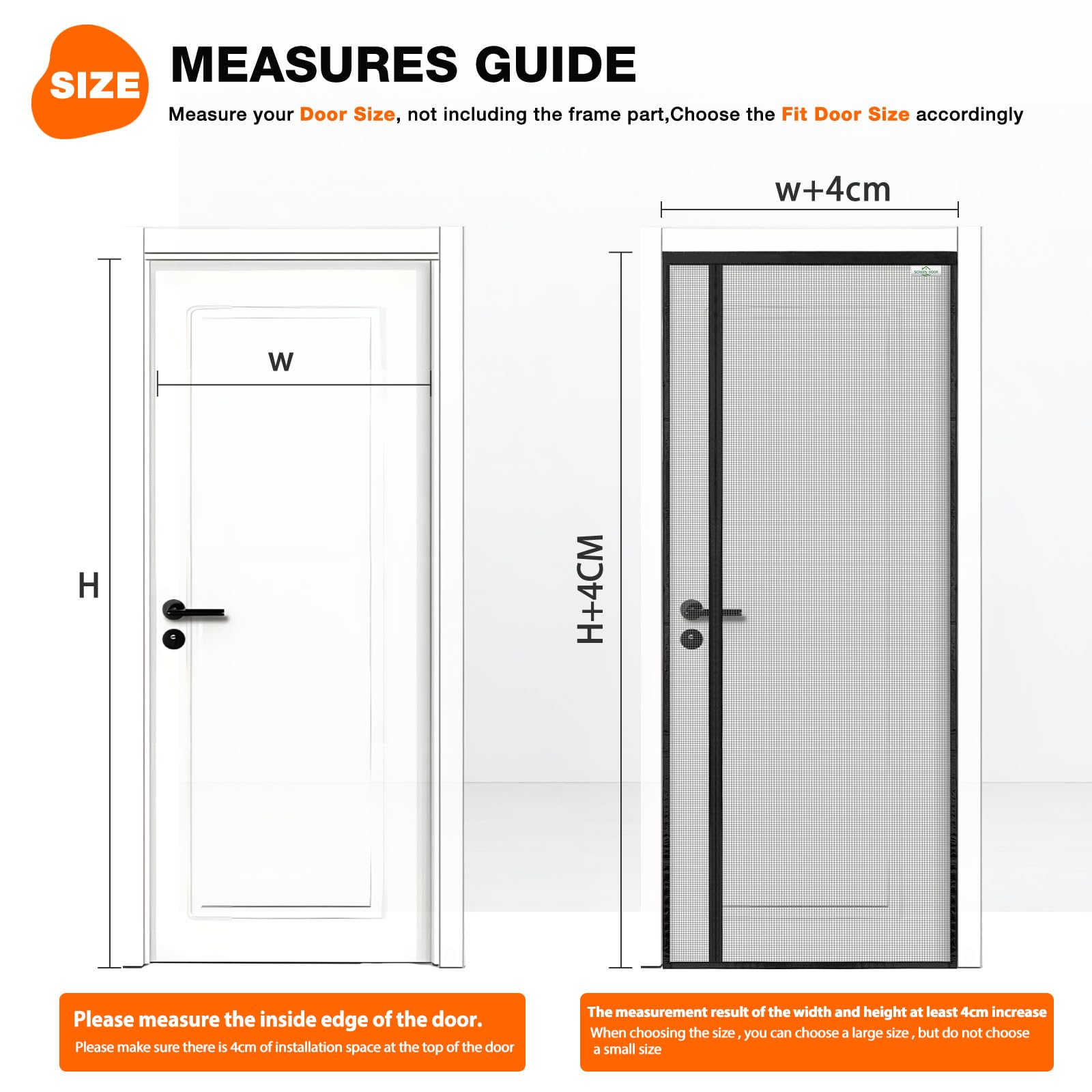 Zanzariera Magnetica Per Porte 120x235cm - Apertura Reversibile, Facile Installazione, Nero - Foto 12