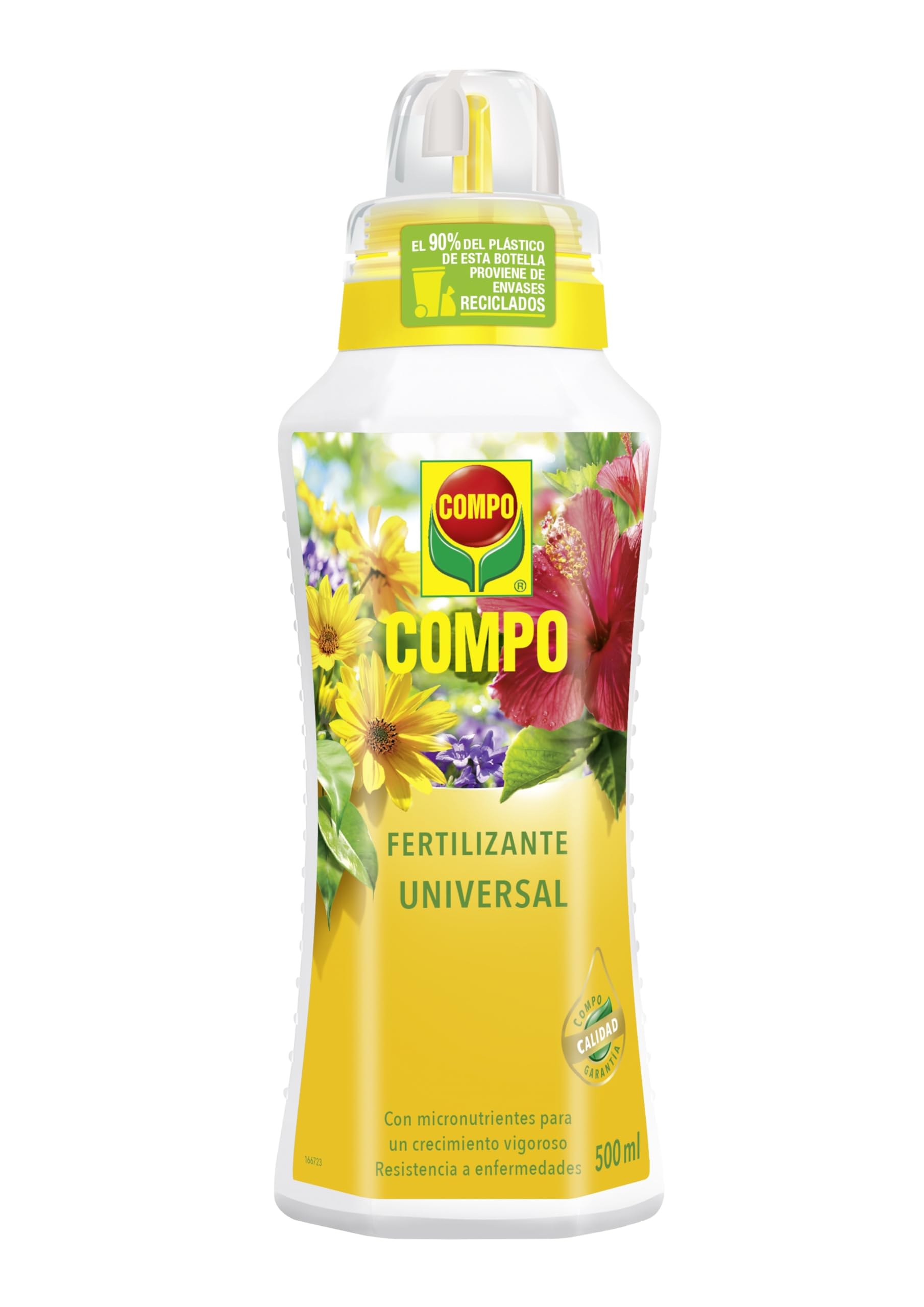 COMPO Fertilizante de calidad para plantas ornamentales de interior o terraza, Fertilizante líquido universal con extra de magnesio, 1000 ml — view 3
