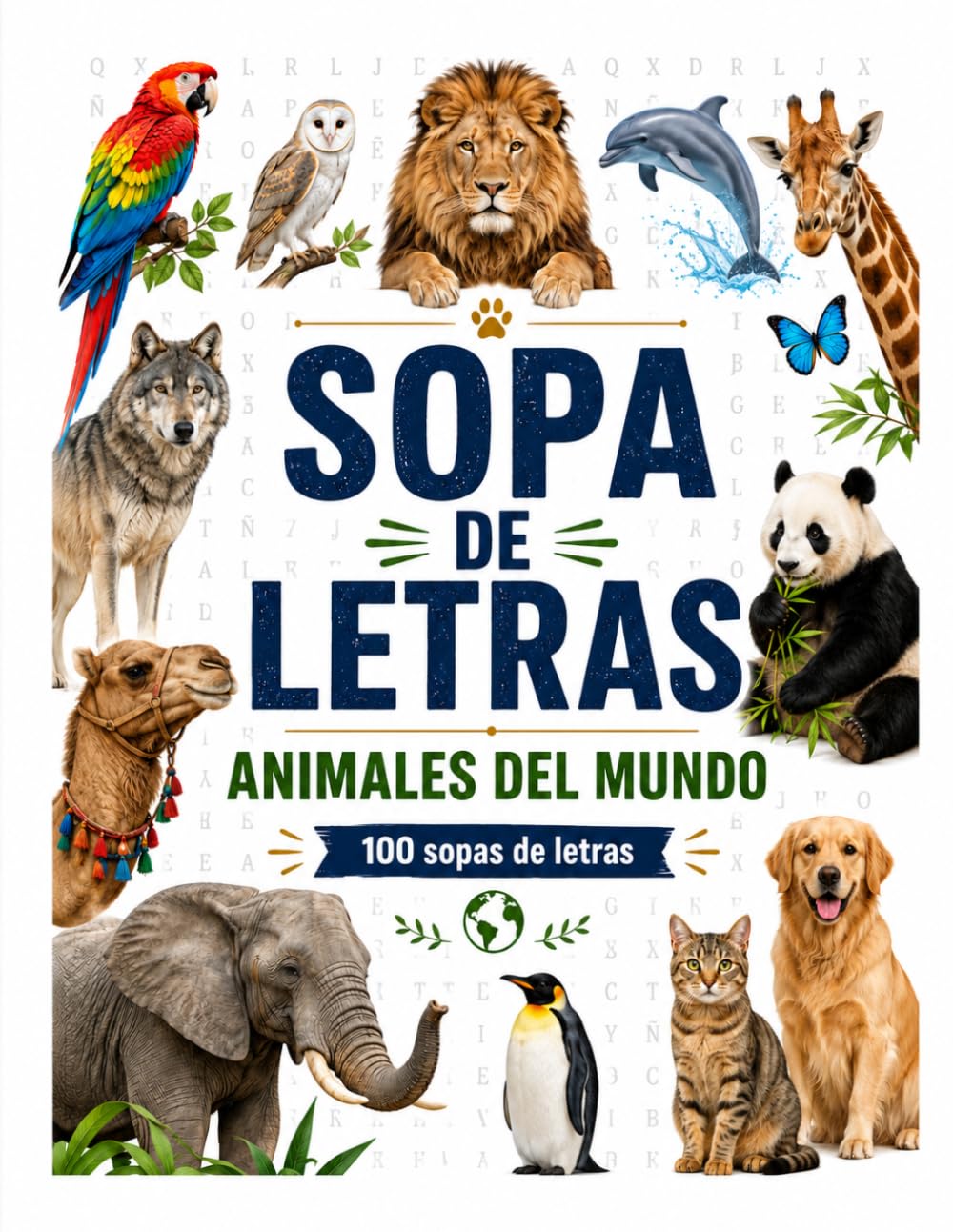 100 sopas de letras divertidas para niños, jóvenes y adultos | Aprende, relájate y descubre animales increíbles de todo el mundo: Descubre, aprende y ... 100 sopas de letras de animales fascinantes