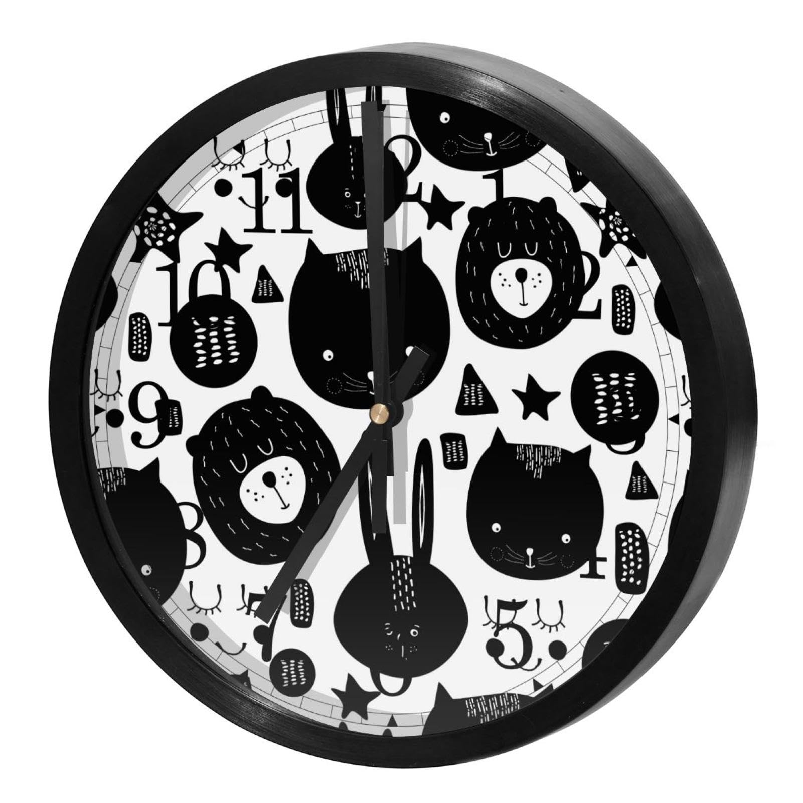 Horloge murale à quartz silencieuse pour décoration salon maison