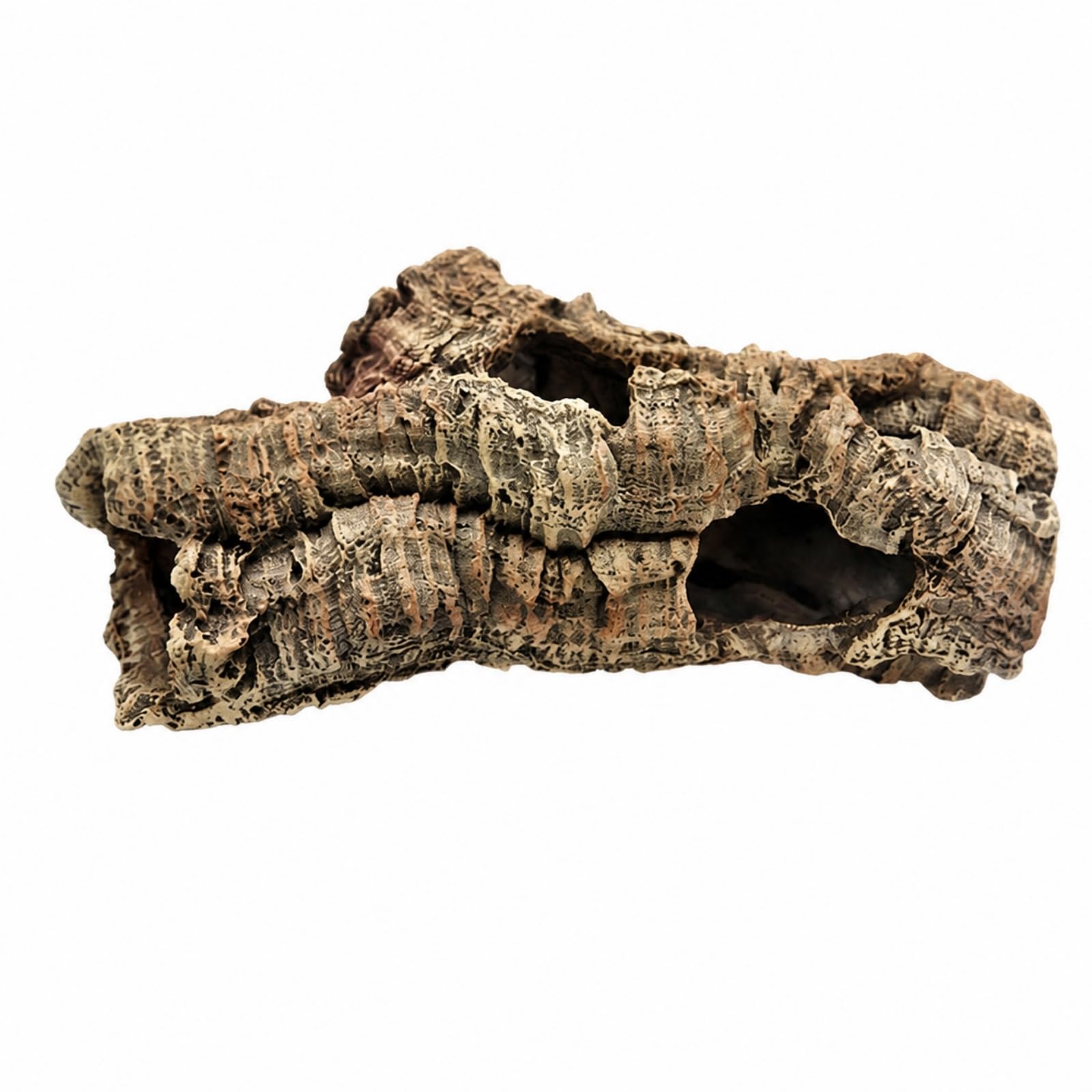 Escondite perficie Corcho Simulada Naturalista Escondite con perficie Texturizada Ligero para Terrario, Estilo C