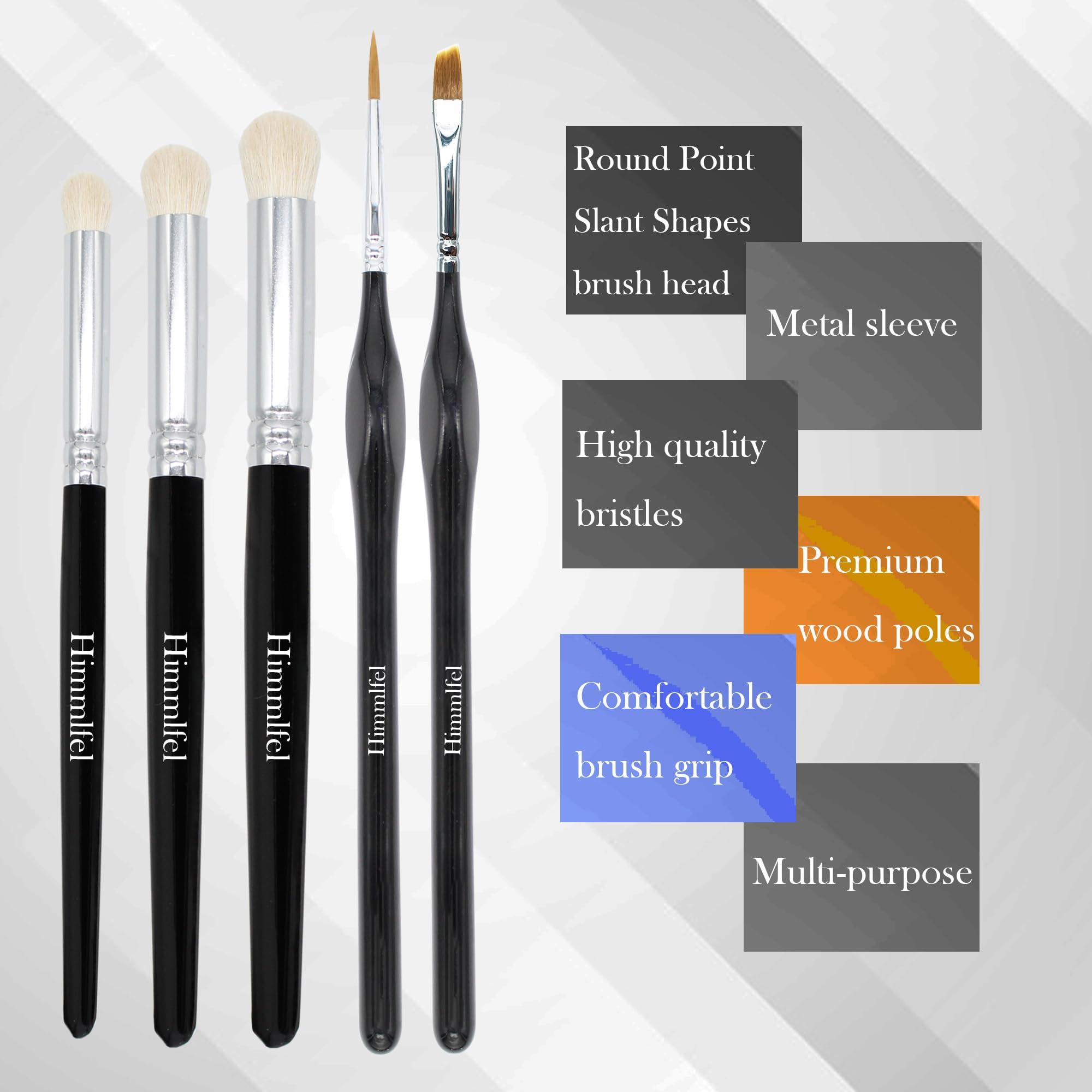 Sally Hansen Salon Pro Brush Penselen Set (voor Nagels