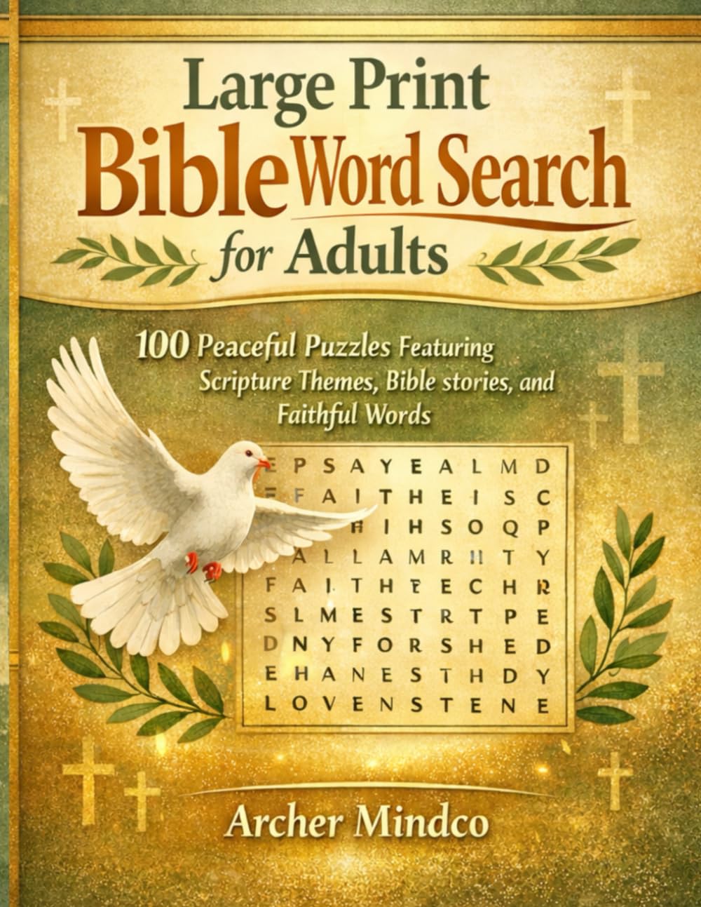 Large Print Bible Word Search for Adults: 100 Peaceful Puzzles Featuring Scripture Themes, Bible Stories, and Faithful Words
