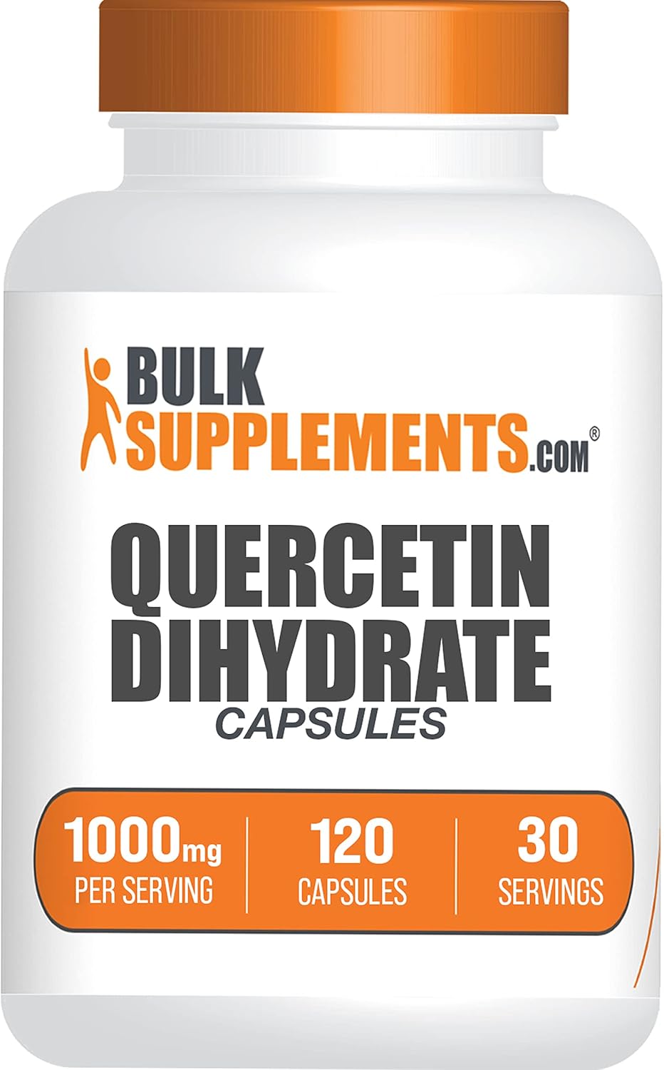 BulkSupplements.com Quercetin Dihydrate Capsule - Quercetin Supplements, Quercetin 1000mg, Quercetin Capsules - Antioxidants Supplement, 4 Capsules per Serving, 120 Capsules