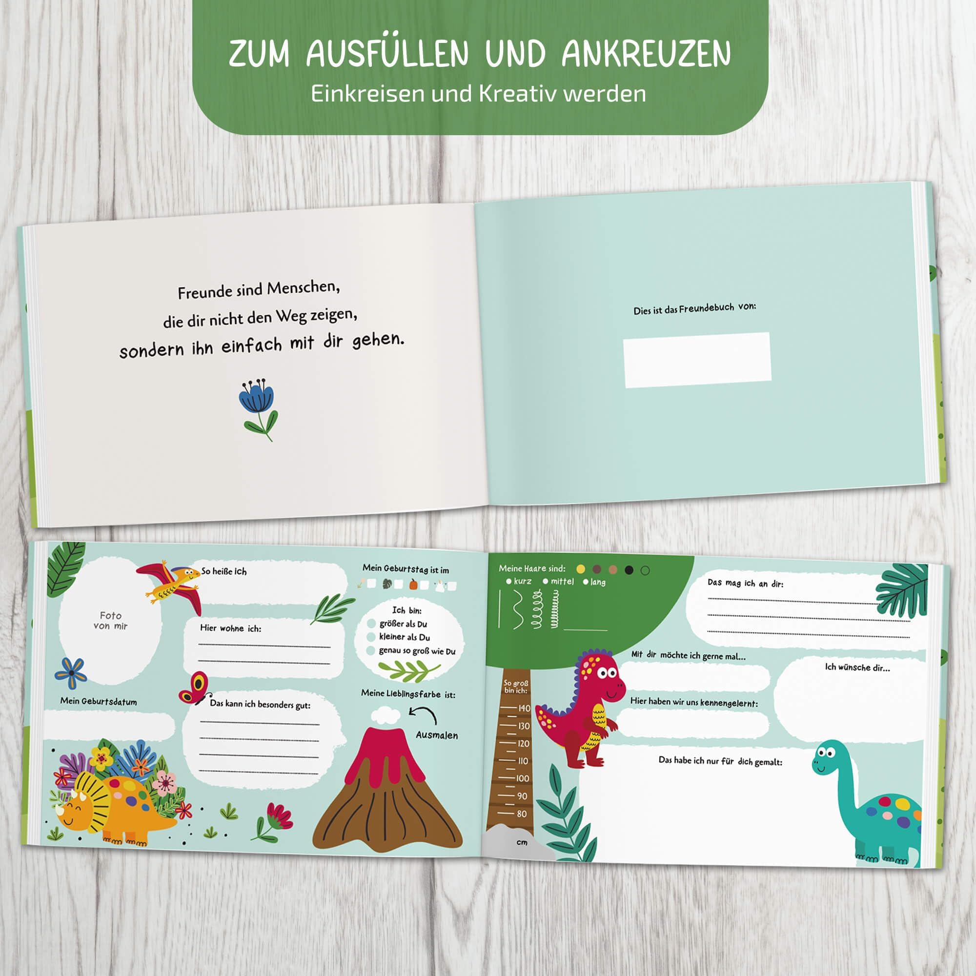 Livre d'amis BIROYAL pour garçons et filles, album d'amitié scolaire, cadeau rentrée des classes