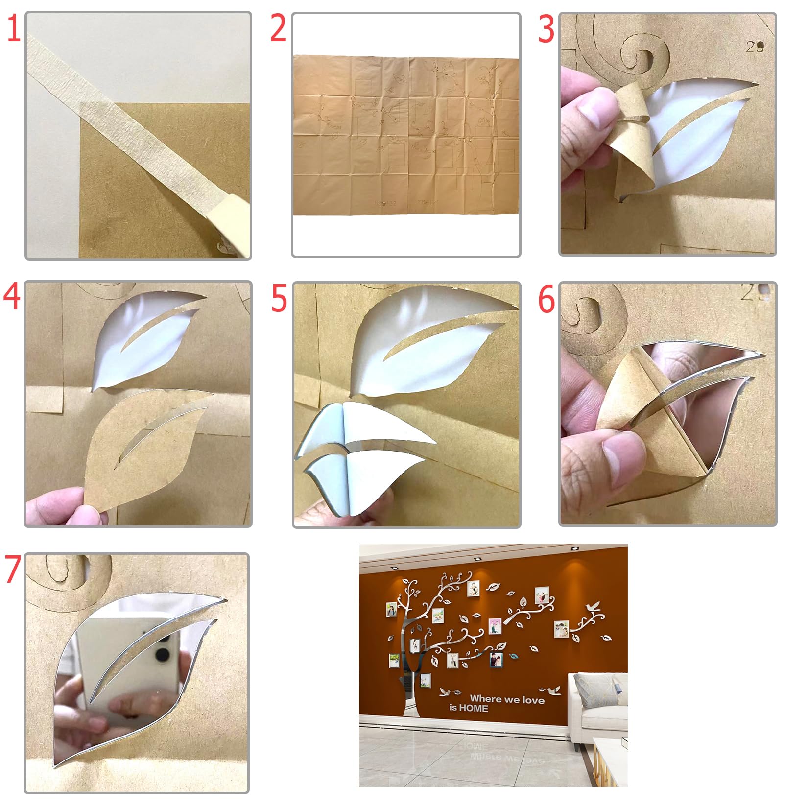 Purekay Large 3D Tree Sticker Wall Stickers - Image 3