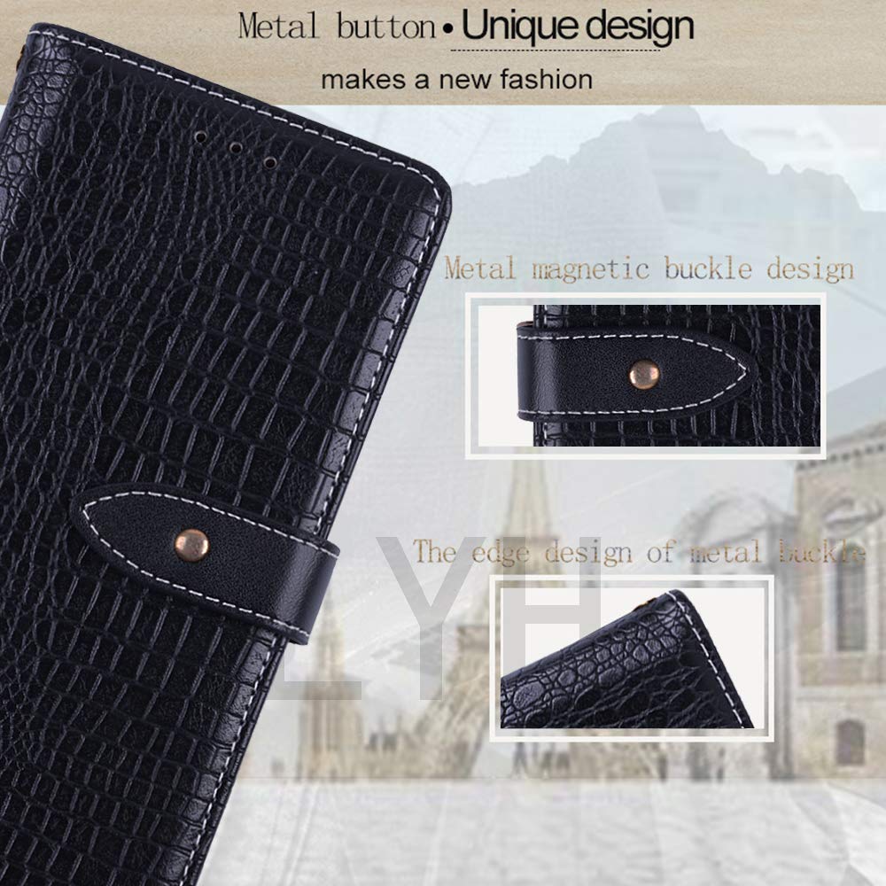 Custodia Portafoglio Shantime Per Blackview N6000 SE | Pelle Oxford Con TPU, 3 Slot Carte, Supporto, Blocco RFID, Chiusura Magnetica
