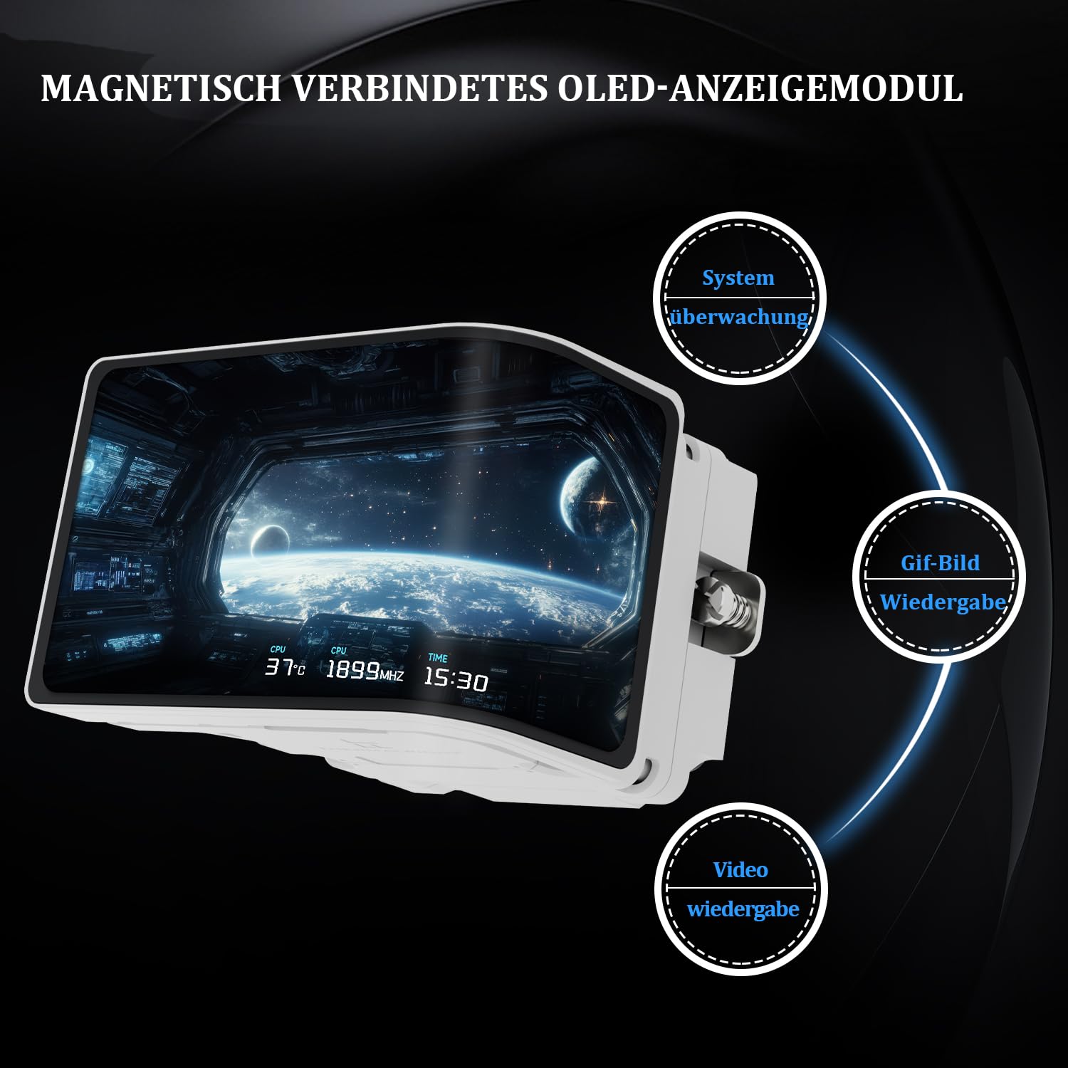 THERMALRIGHT Wonder Vision 360 UB ARGB Blanco Enfriador de CPU AIO, para AM5/Intel LGA1851/1700, pantalla curva 3D de 6,67 pulgadas con resoluciones de 2400x1080, pantalla de panel magnético, soporte