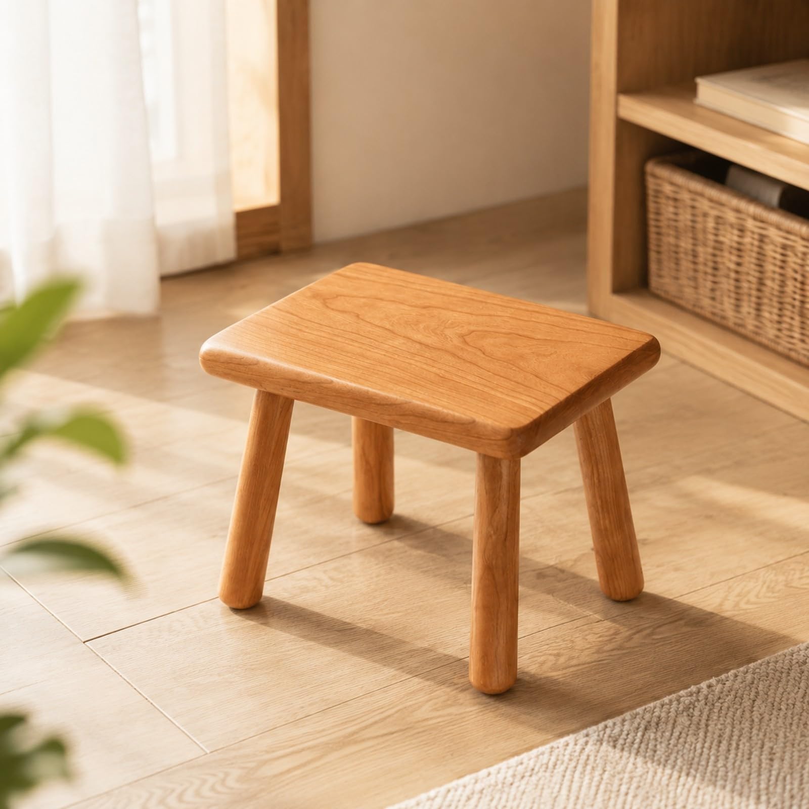 rockible Taburete bajo con Cuatro s | Totalmente Montado, Mueble, para Entradas, Calzarse, Niños