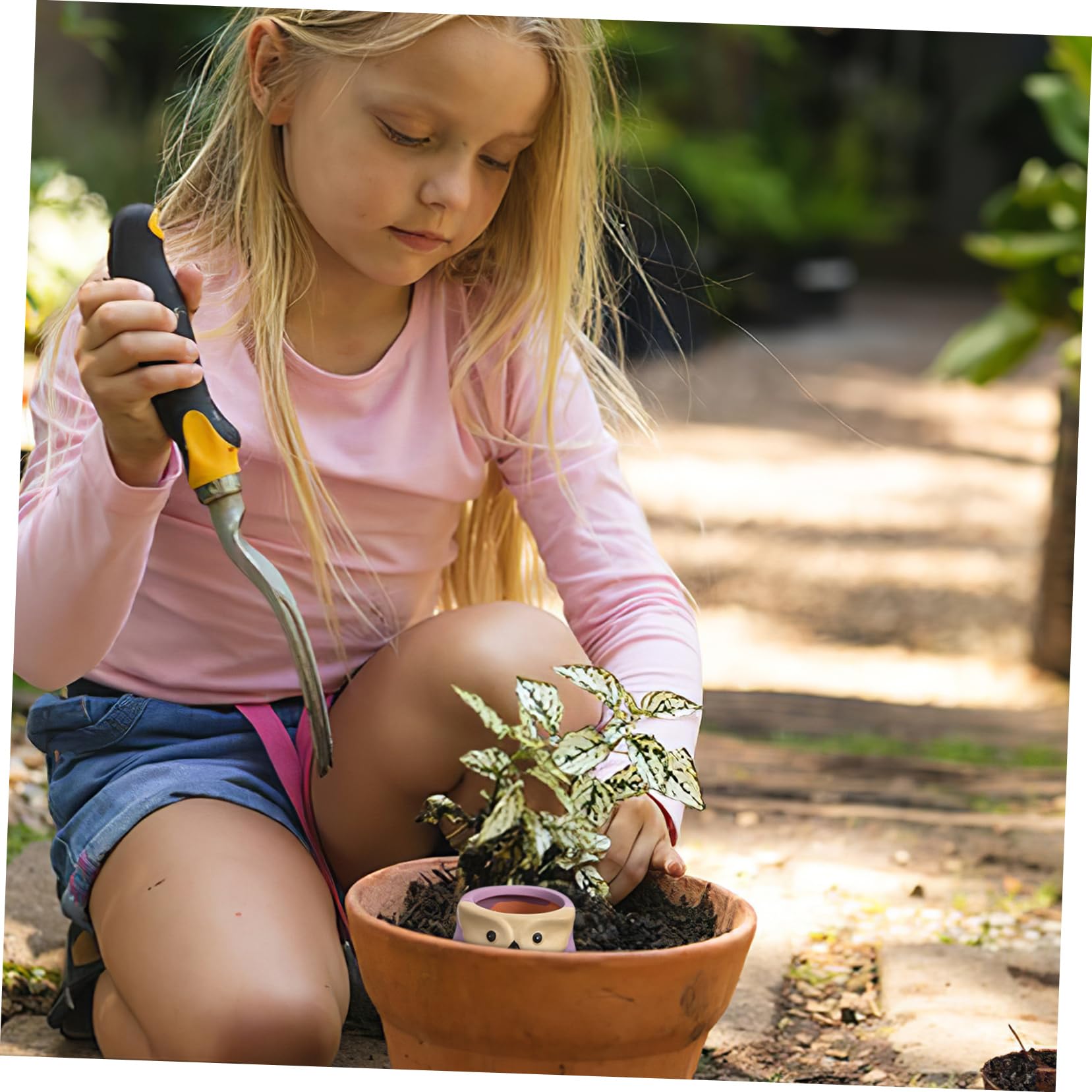 Toyvian Picots D'arrosage Automatique de Hibou 4 Pièces en Céramique Système D'arrosage Facile à Utiliser pour Plantes en Pot pour Pots de Fleurs Intérieurs
