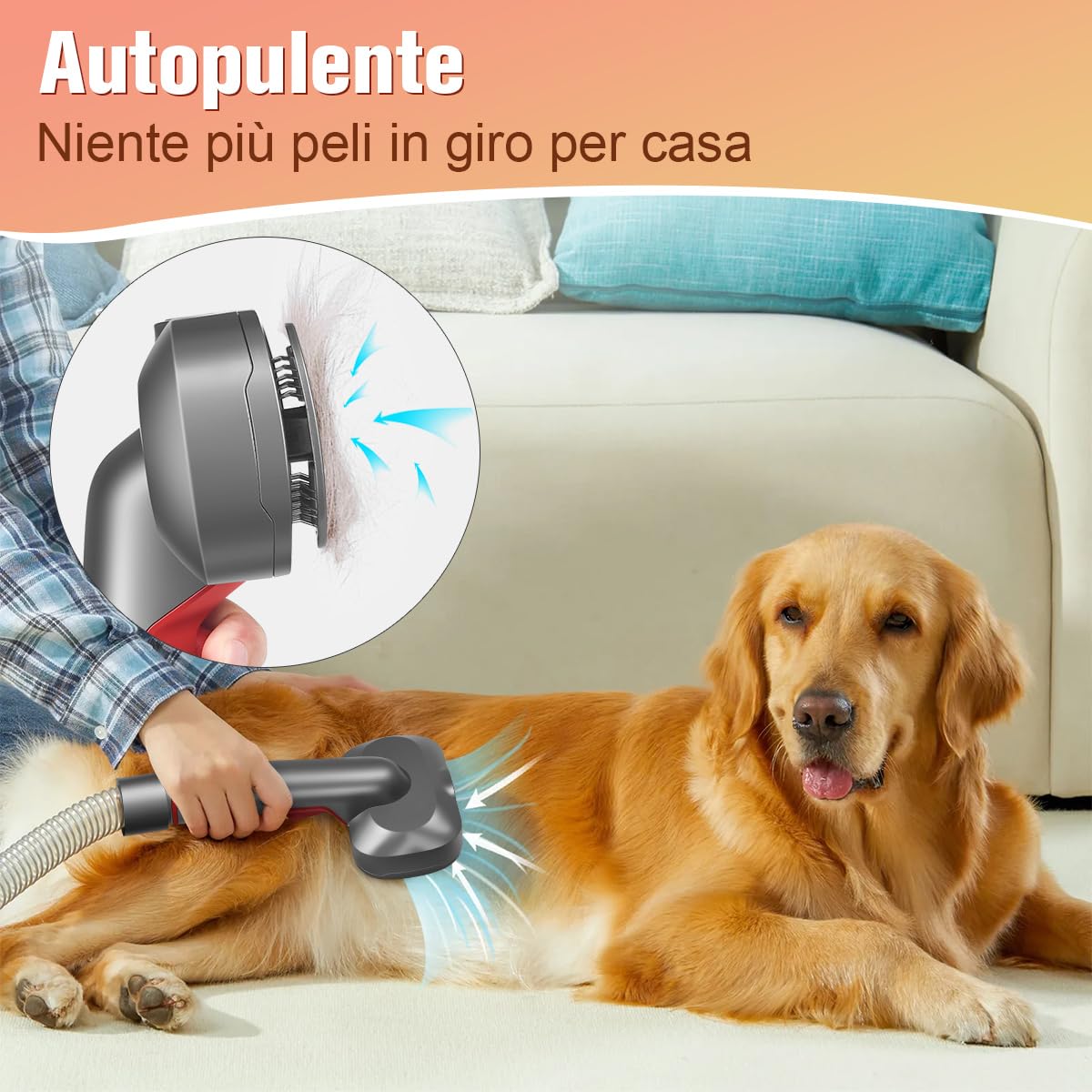 2-in-1 Spazzola di Aspirazione per Gatti e Cani Compatibile con Dyson Gen5 V15 V12 V11 V10 V8 V7, Ideale per Rimuovere Peli Sciolti, Forfora, Sottopelo e Grovigli