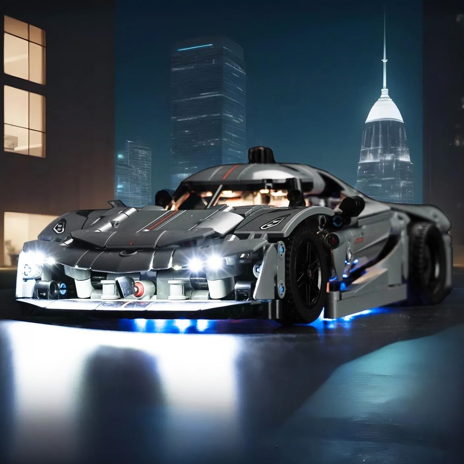 Amazon.co.jp: LocoLee レゴ 42173 Koenigsegg Jesko Absolut Grey