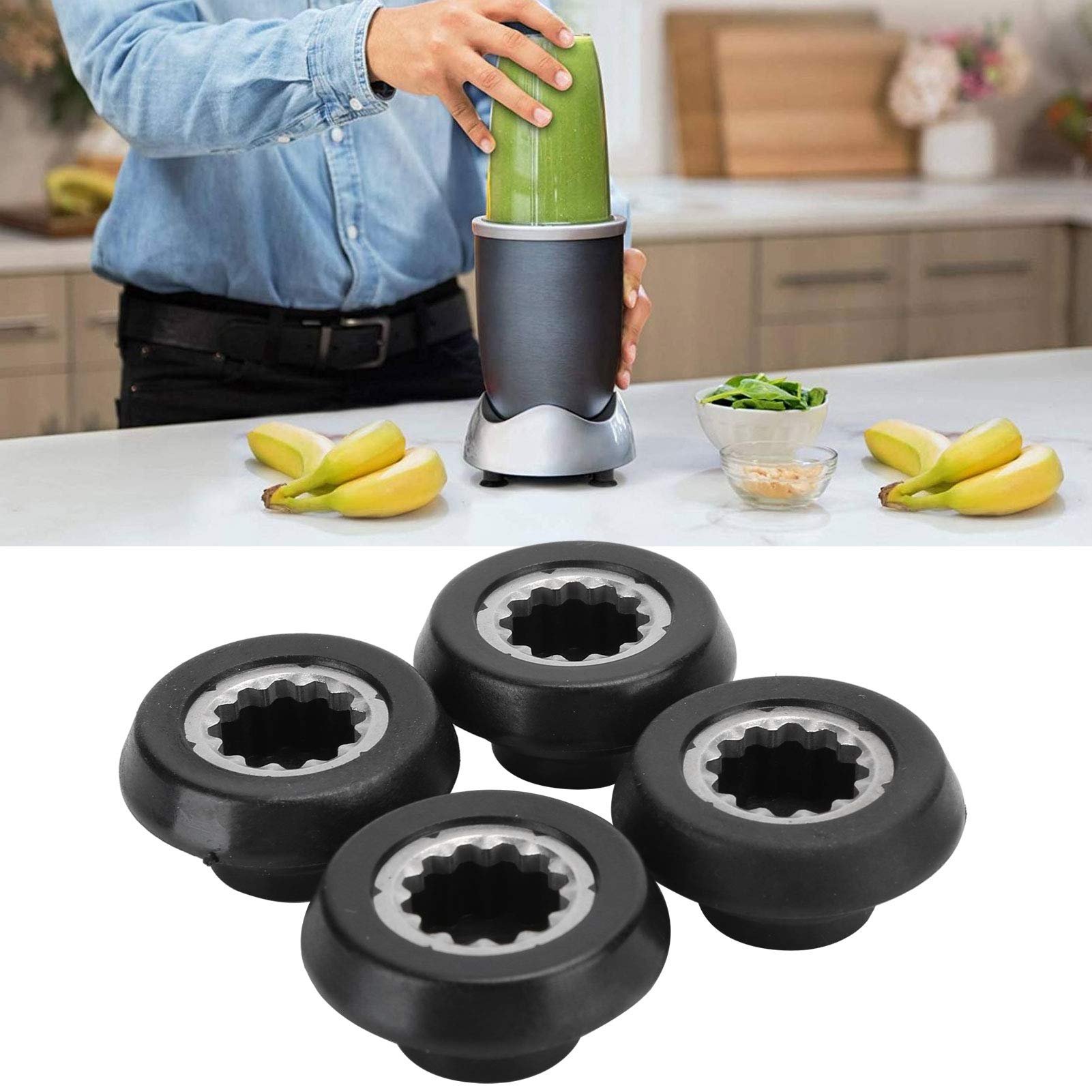 Entsafter-Mixer-Basisgetriebe mit Schrauben, Ersatz für die Blender-Antriebsbuchse für den RX 1700 W Lebensmittelblender, langlebige Konstruktion aus Kunststoff und Metall für Hoch