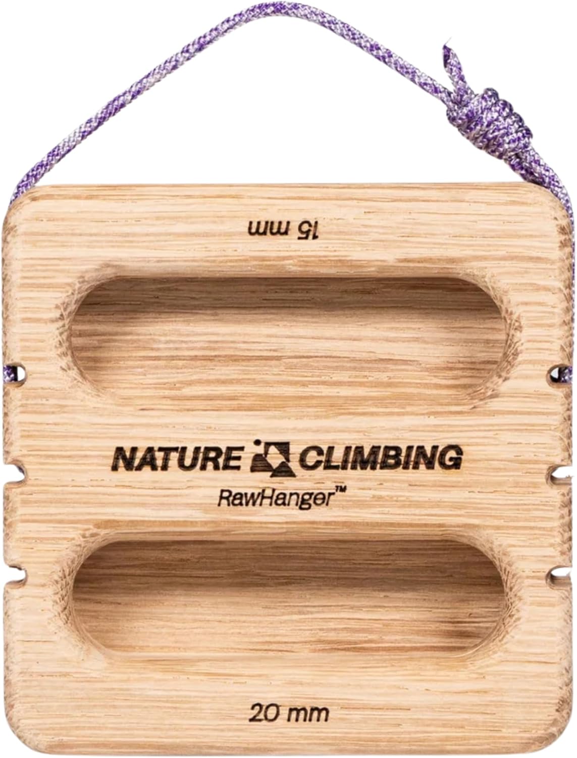 Portable Hangboard | Rock Climbing Hangboard | Hang Board for Climbing | Fingerboard | Strengthen Your Fingers | Bouldering Gifts | Hard Wood