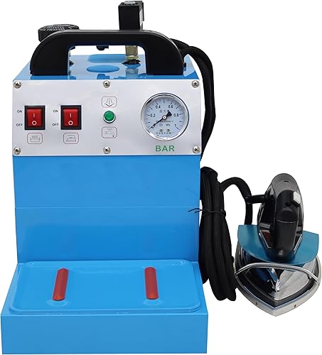 TECHTONGDA Plancha de vapor eléctrica comercial de hierro con tanque de agua 4L 110V