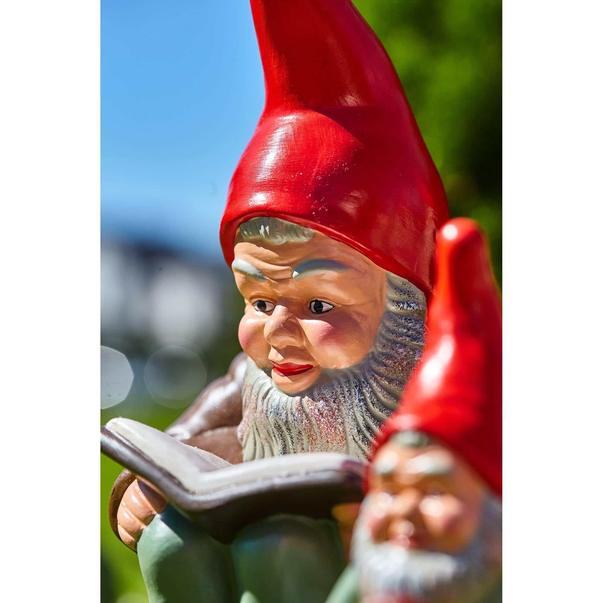 Heissner Original Gartenzwerg Wilhelm, Bücherwurm