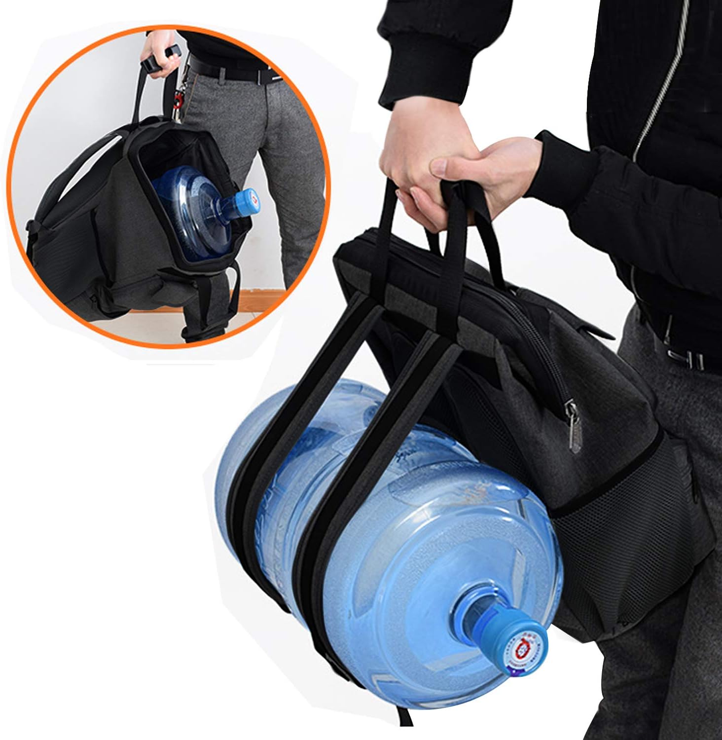 Backpack Tool Bag with Padded Back Support Heavy Duty Tool Kit Carrier Storage Bags for Electrician, Plumber, HVAC, Cable Repairman