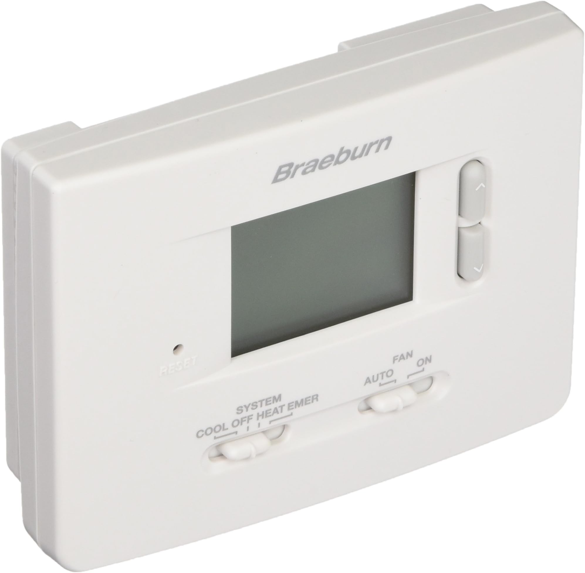 1220NC Digital Non-Programmable Thermostat, White, AA