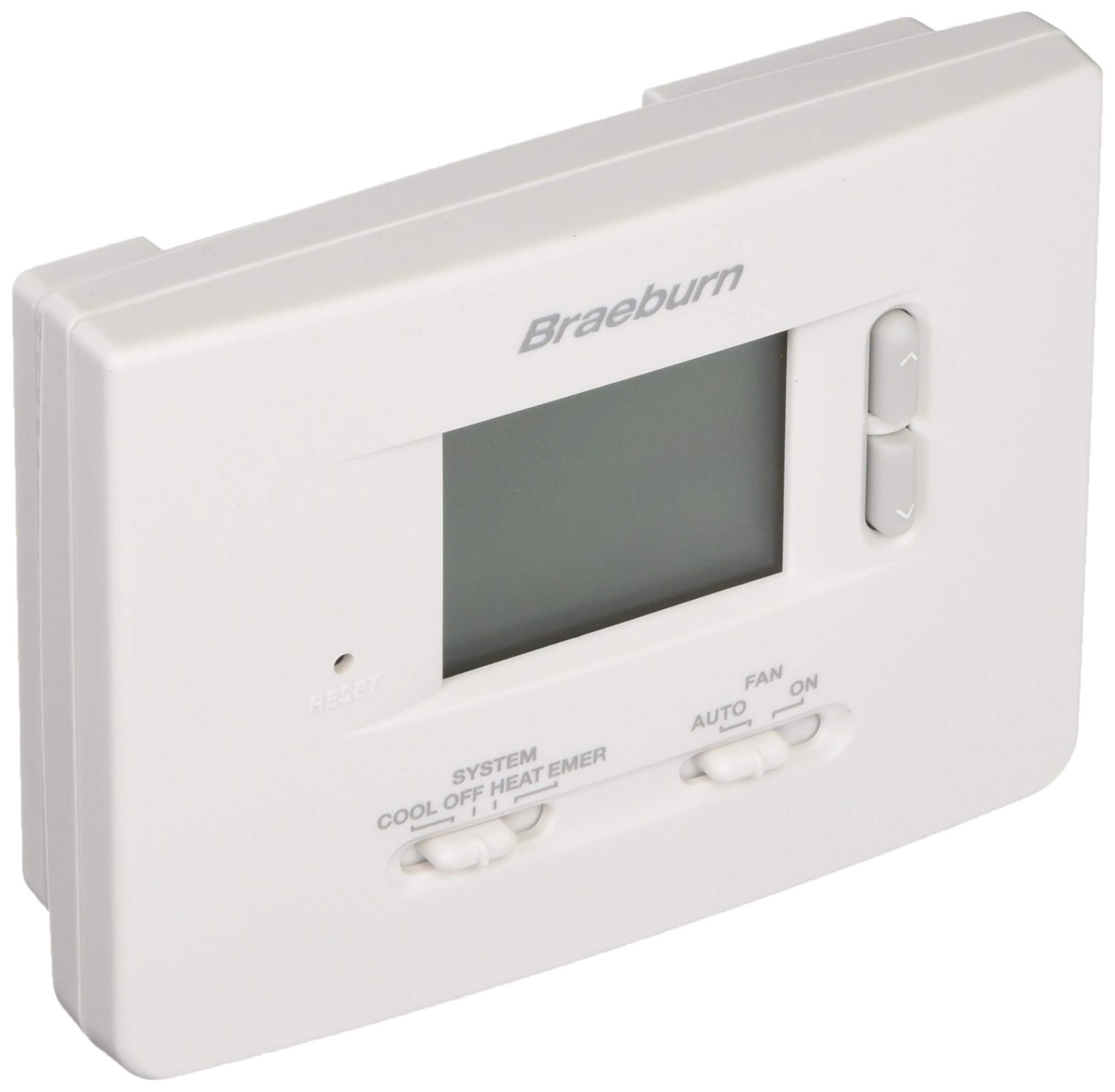 Braeburn 1220NC Digital Non-Programmable Thermostat, White, AA