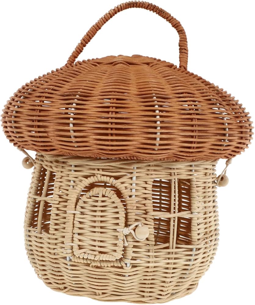 Amazon.co.jp : 1個 籐きのこのバスケット 籐の鳥の家 籐製フルーツ Amazon.co.jp : 1個 籐きのこのバスケット 籐の鳥の家 籐製フルーツ