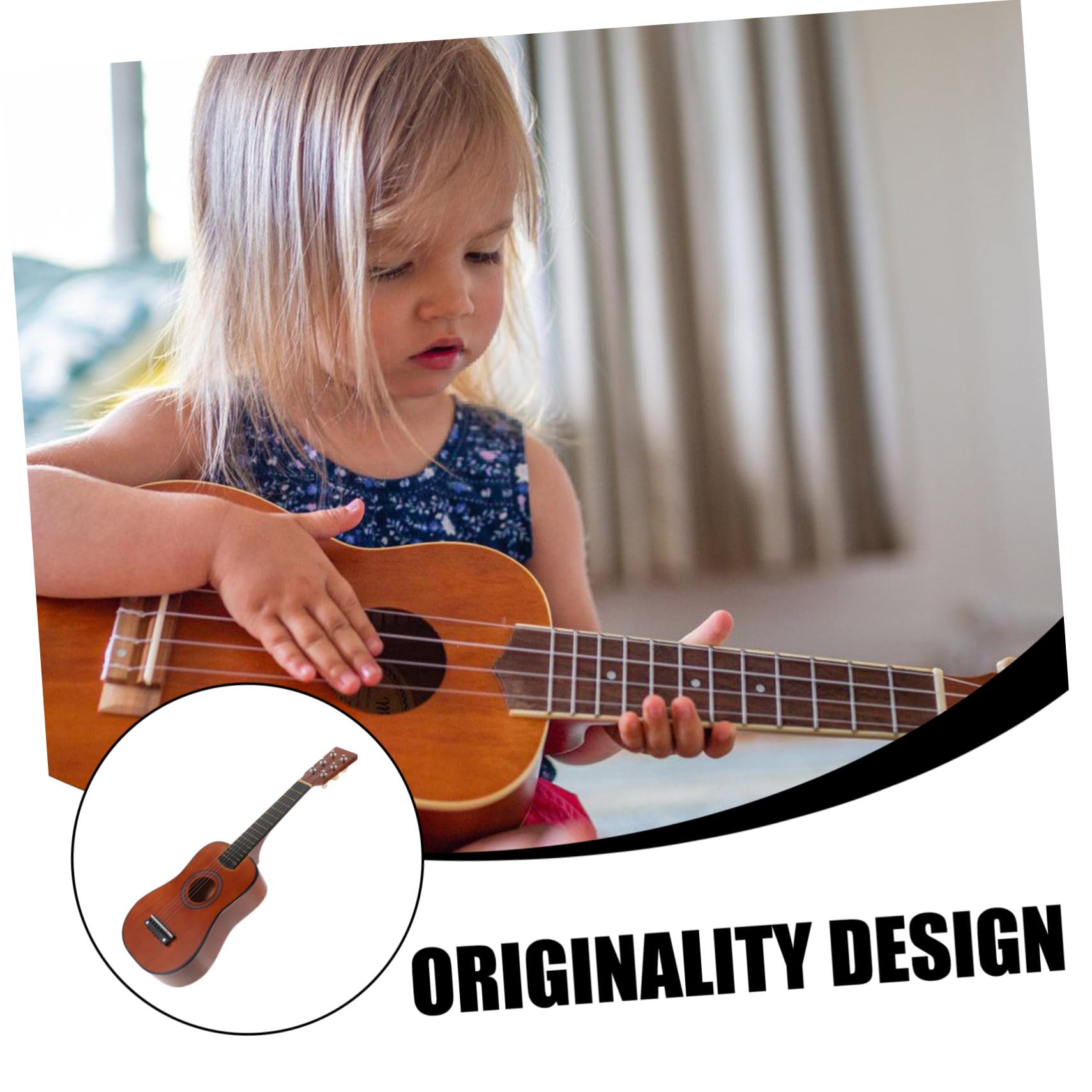 Madera Guitarra de Juguete 23 Pulgadas para Niños y Principiantes