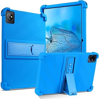 DUEDUE Case for Blackview Tab 7 WiFi/Tab 8 WiFi/Tab A7 Tablet, Soft Silicone Tablet Case with Adjustable Kickstand Kids Friendly Cover for Blackview Tab 7 WiFi/Tab 8 WiFi/Tab A7 Tablet 10.1 Inch Blue