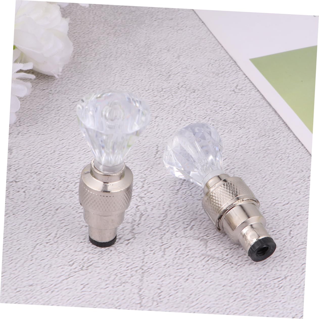 VANZACK 7pcs Cores with LED Light Cycle Caps Bike LED Wheel Light Cycle Light Fluorescent Cores