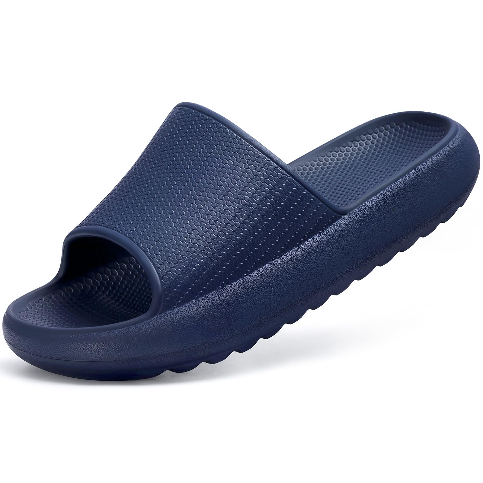 Comwarm Cloud Slide Sandals for Women Men Ultra Comfort Recovery Pillow Slippers Soft Summer Beach Shoes with Low Arch Support