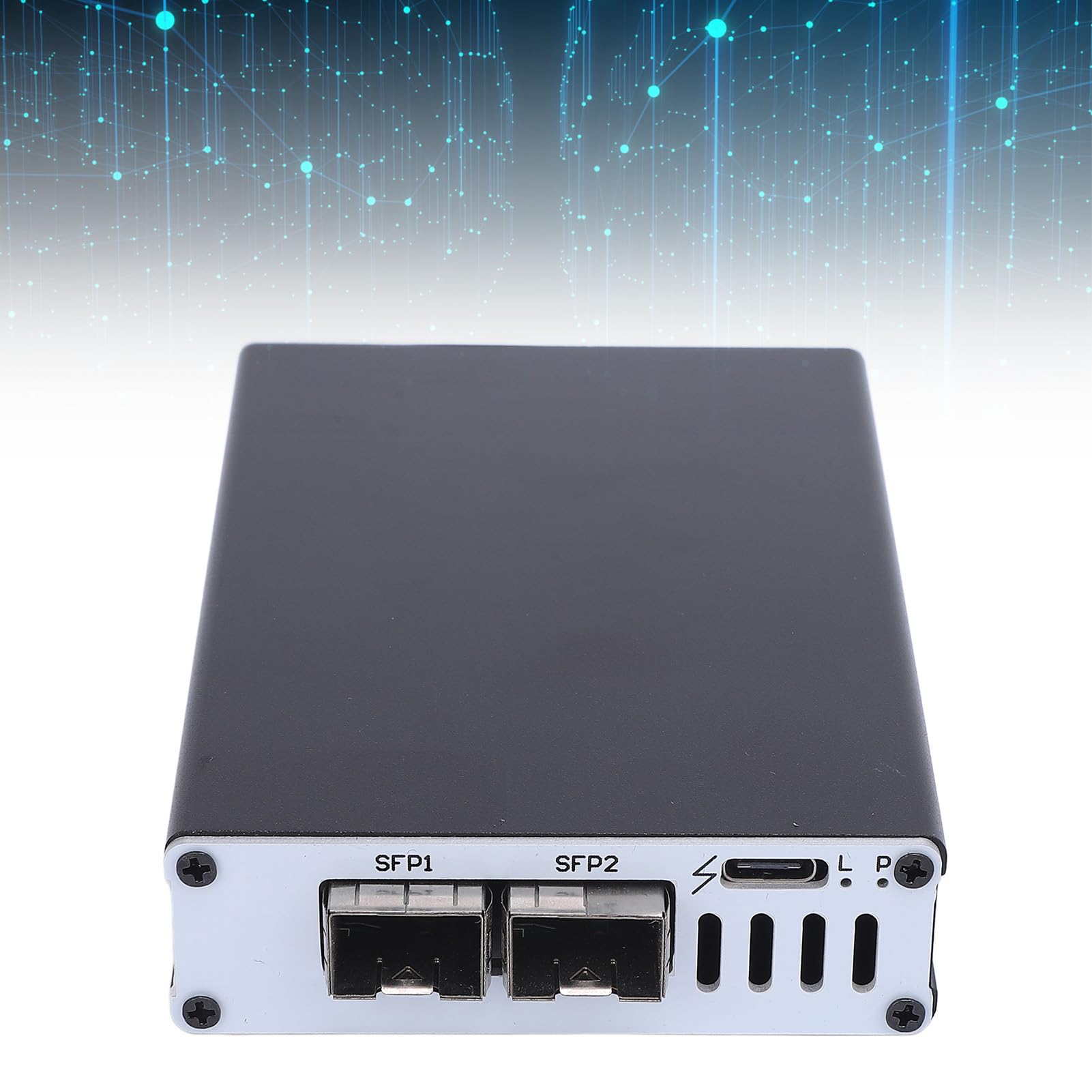 Adattatore Ethernet 10G, Scheda di Rete USB Ad Alta velocità, velocità di Trasmissione di 10 Gbps, Supporta Wins, OS X, Ubuntu Systems, per L'editing Video, Gaming Live (Dual Port)