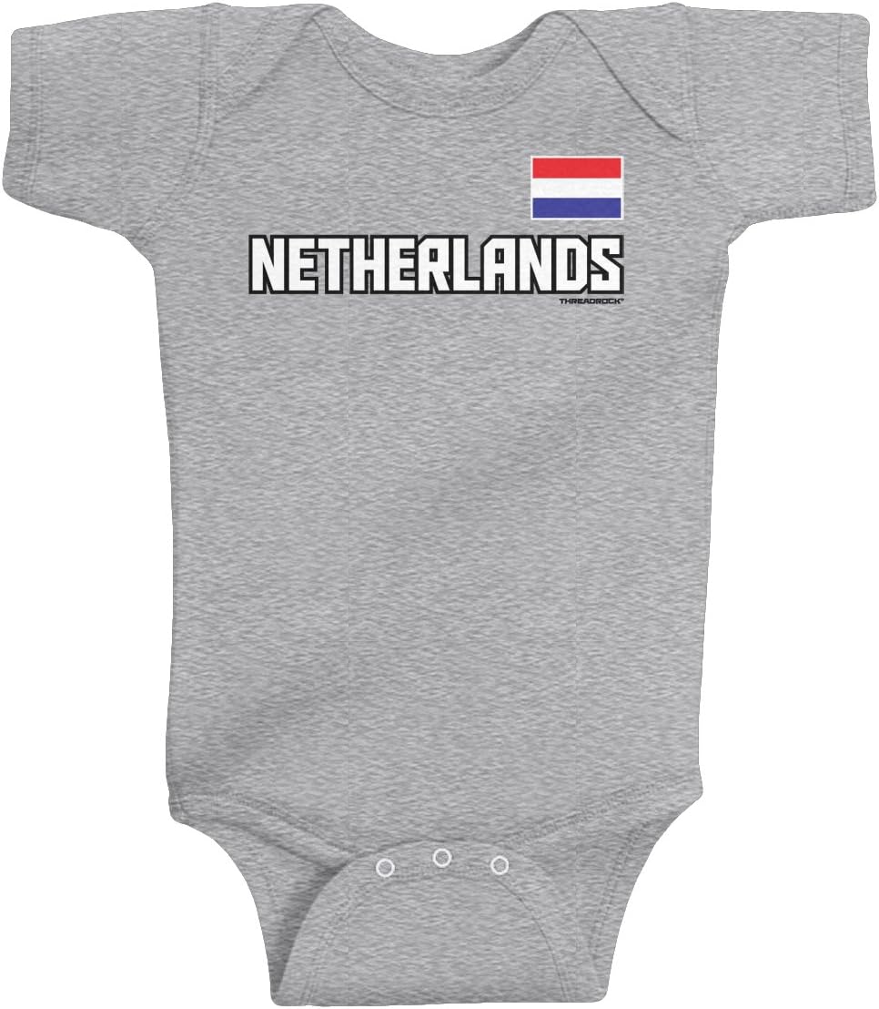 Threadrock Unisex Baby Netherlands National Pride Bodysuit
