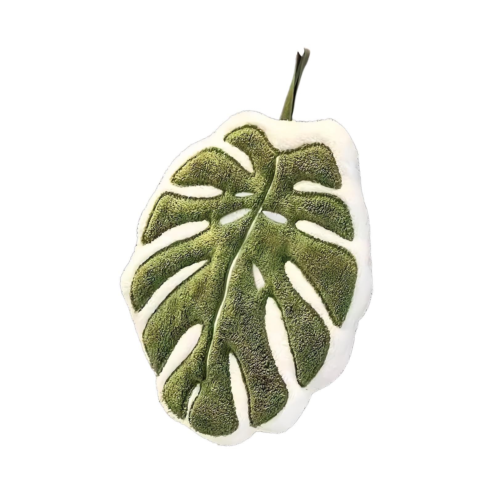 Wegiwuca Corals Fleece Hand Towel WithLeaves Design for Kitchen and Bathroom Quick Drying and Gentle on Skin Hanging Hand Towel