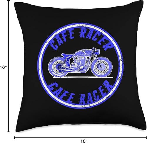 Miniatura 5 de Cafe Racer Biker - Cojín de 16 x 16 pulgadas, multicolor