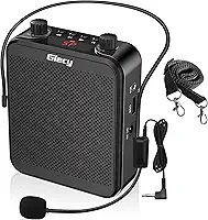 Amplificador de Voz Portátil 30W com Microfone de Cabeça com Fio, Sistema PA Recarregável 2800mAh, Alto-Falante Pessoal para Professores/Reuniões/Guia Turístico