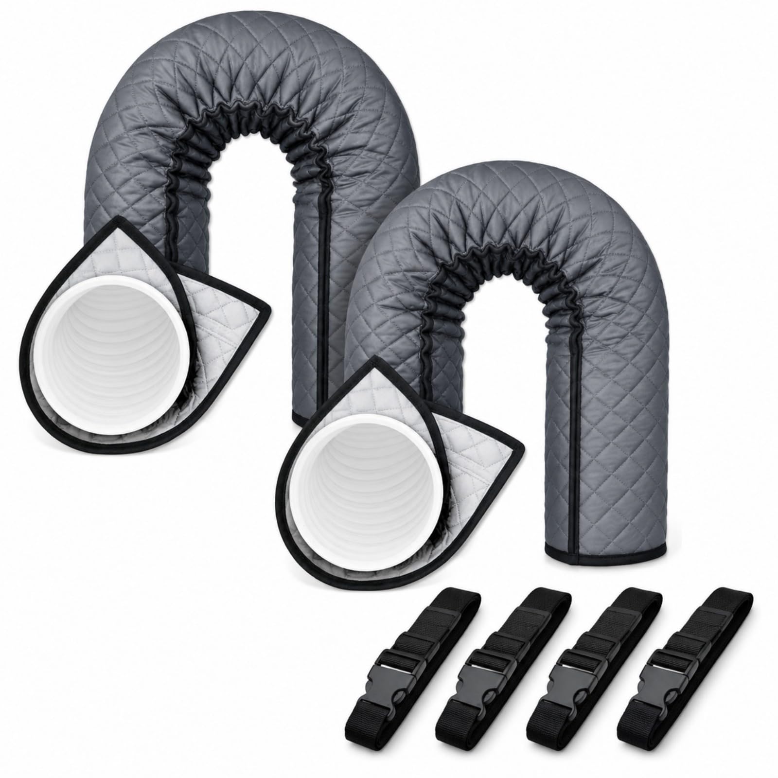 Funda Aislante Manguera AC para Princess 352712 2021-2023 | Aislamiento Acolchado | Cierre Gancho Y Bucle | Correas Hebilla | Impermeable Anticondensación | Ajuste Universal