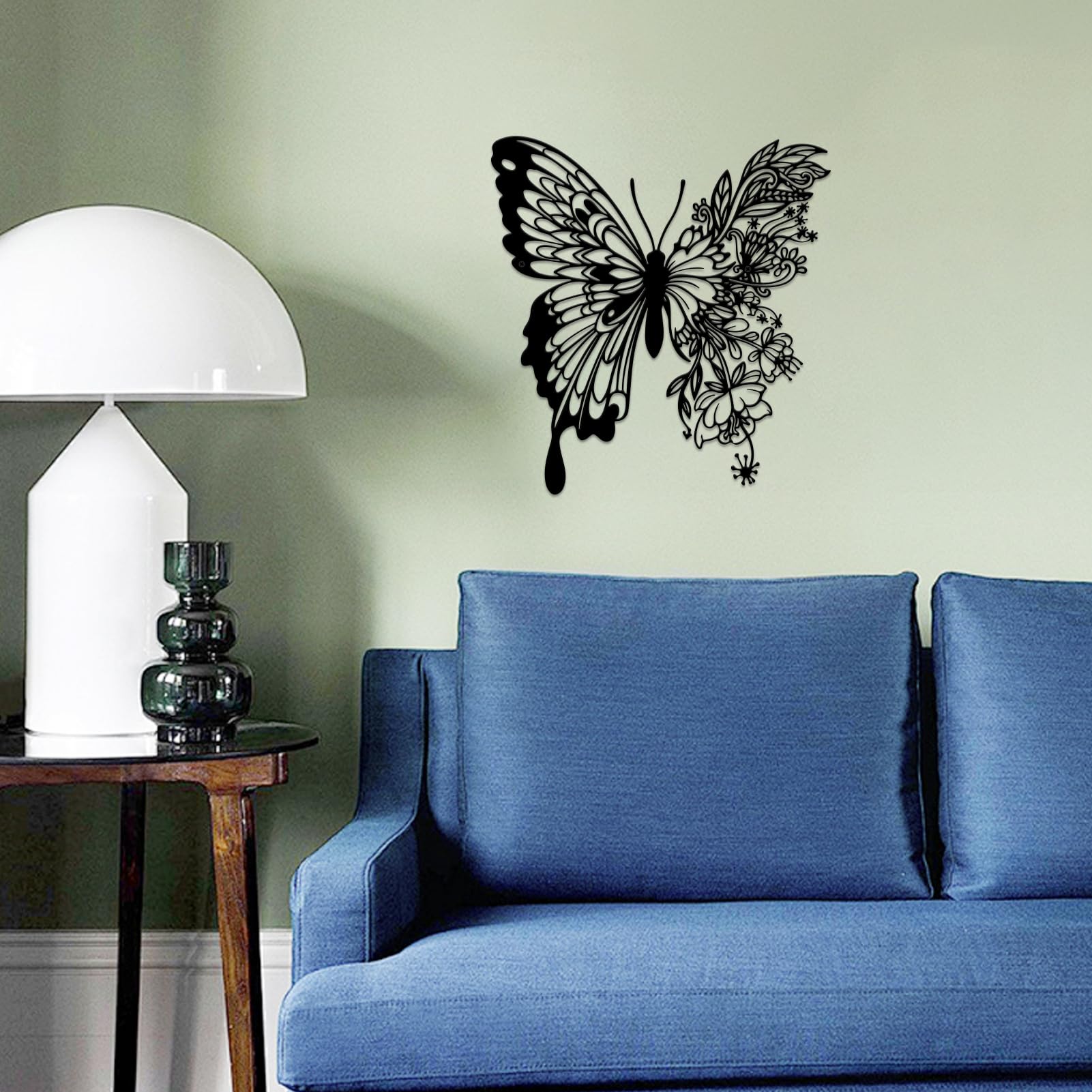 CREATCABIN Travel Metal Wall Art Decor Black Wall Silhouette Hanging