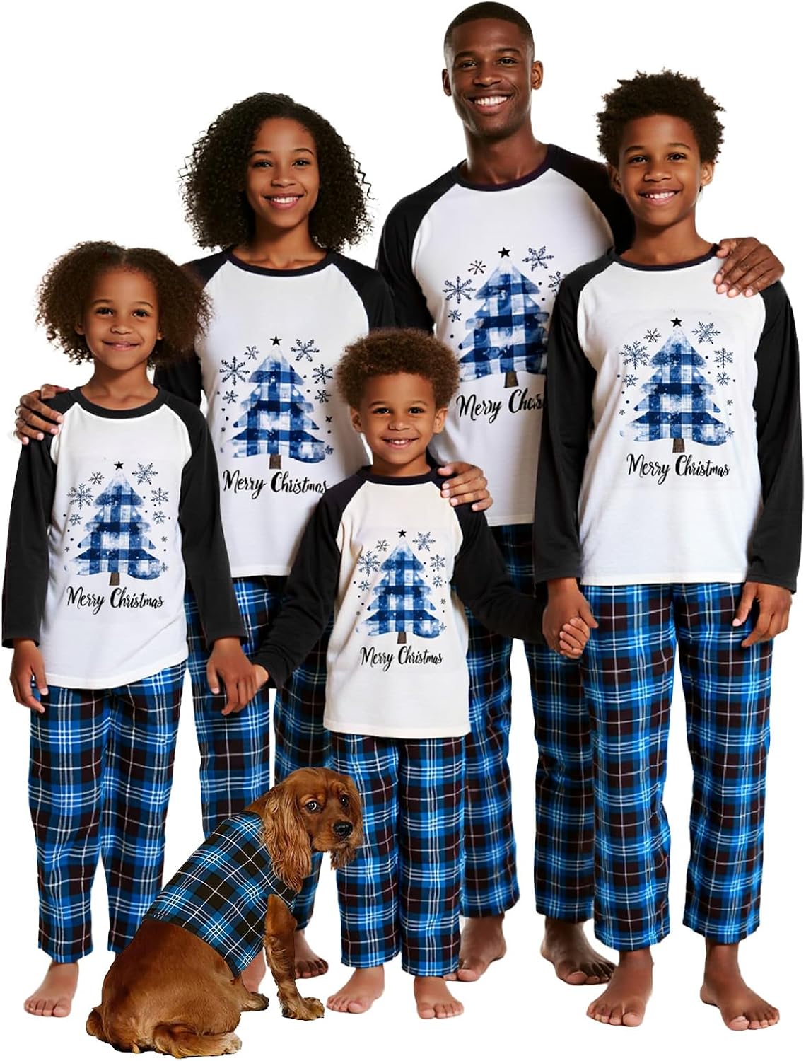 Feionusin Matching Family Christmas Pajamas Sets Family Xmas Pjs Set