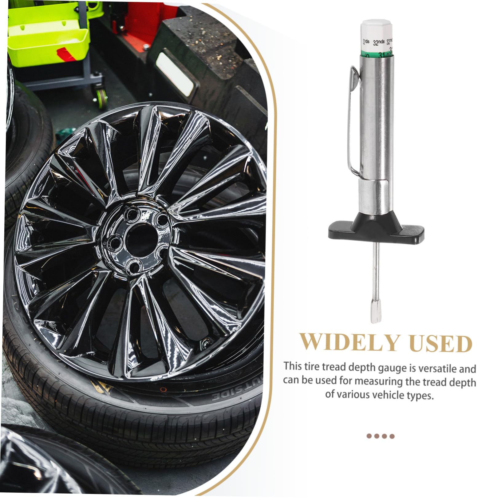 MAGICLULU 4 Sätze Reifenprofiltiefenmesser Teiliges Präzisionsmessgerät Für Autoreifen Tragbarer Tread Depth Gauge Für Einfache Und Von Fahrzeugen 10 Stück * 4