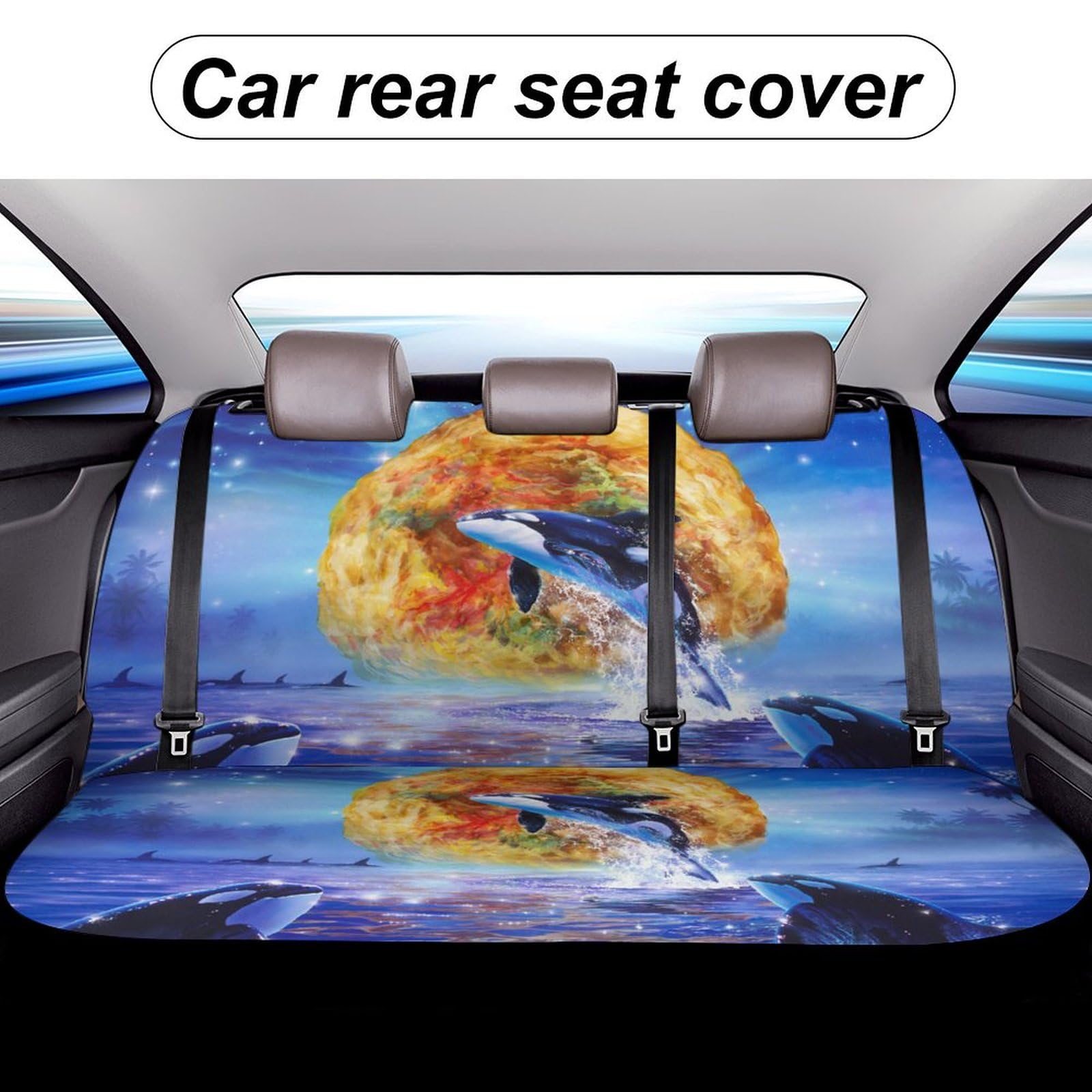 Amazon.co.jp: 車シートカバー イルカ 星空 海 カーシートカバー 車 