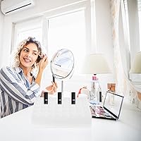 Vista 9 de FRCOLOR Caja de 40 ranuras para maquillaje, estuche para lápiz labial, estuche de almacenamiento de joyas, organizador de belleza, soporte