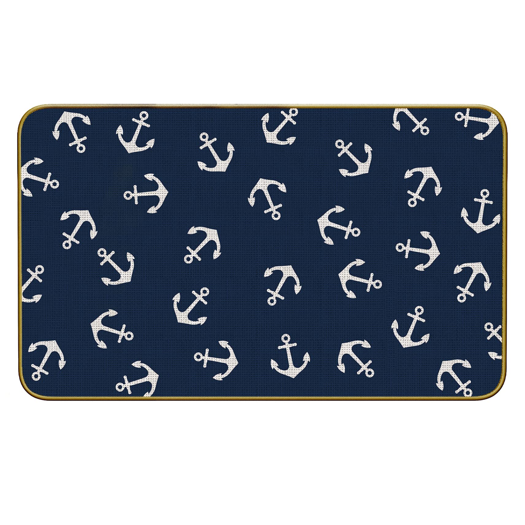 Mingnei Nautical Door Mat, Boat Floor Mats for Floor Rug, Welcome Nautical Boats Ship Kitchen Home Doormat Door Mat for Front Indoor Outdoor Rug 30 x