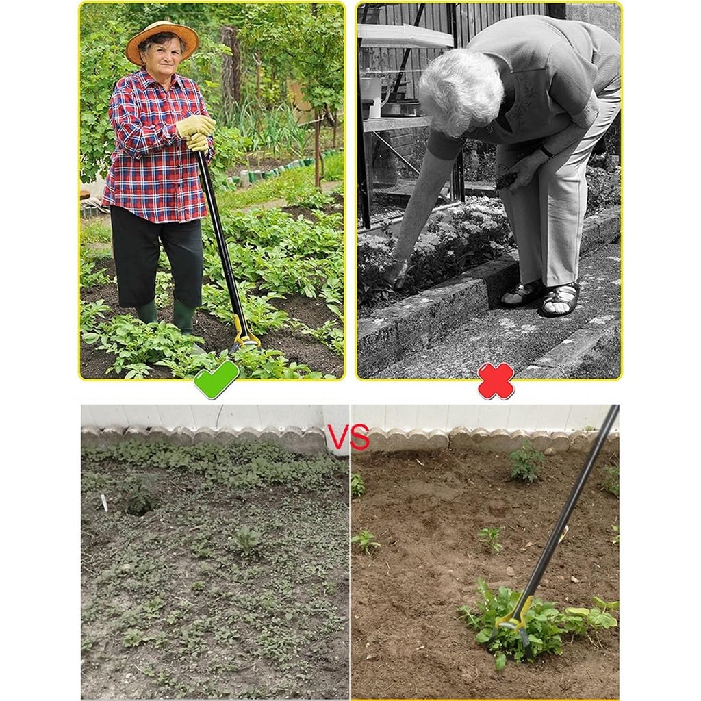 Zappe for Attrezzi Da Giardino, Manico Lungo Resistente All'aperto Hula Scuffle Zappe for Diserbo Giardinaggio Zappe A Staffa for Allentare Il Terreno ( Dimensione : Length 227cm )