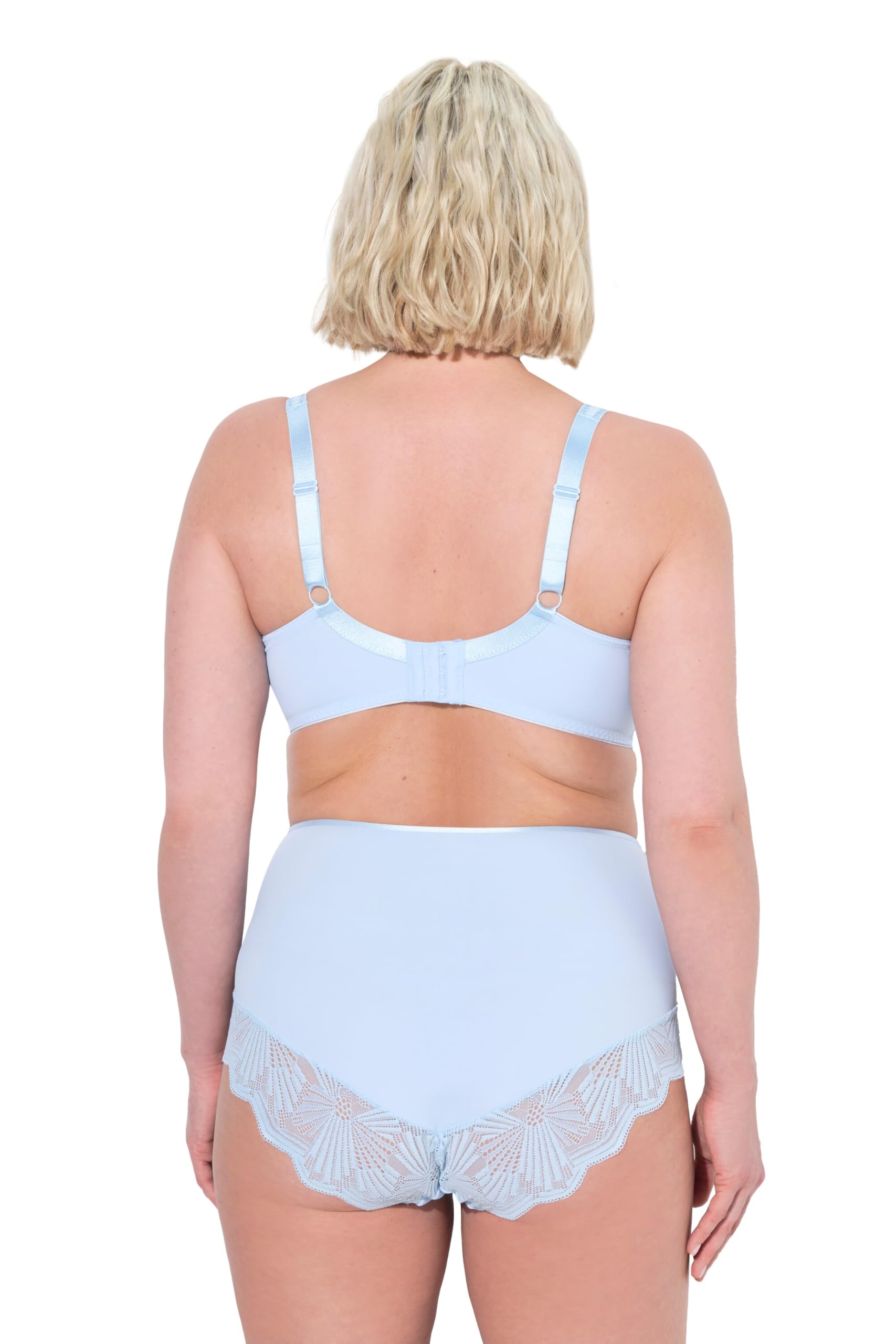 TruYou by Ulla Popken Sujetador con Aros, Cintas Decorativas extraíbles, Rellenos Blandos, Encaje 837936