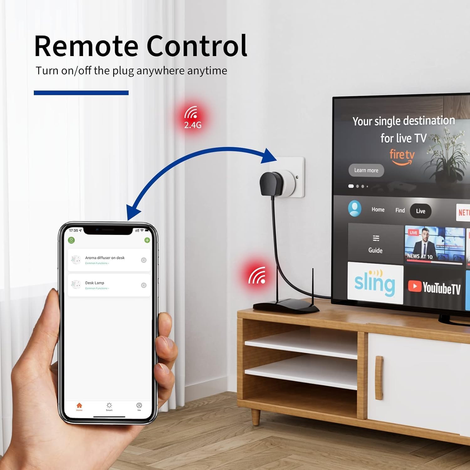 UseeLink WIFI Smart Plug Work that with Alexa (Echo, Echo Dot), Google Home, IFTTT, Remote Control and Timer Function - Image 4