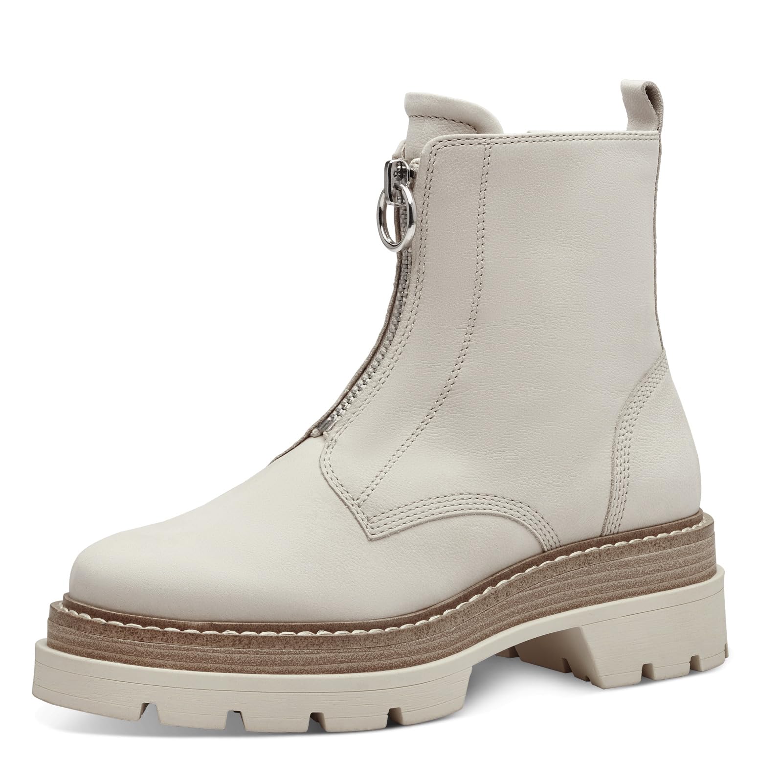 Tamaris Women's 1-1-25413-41 Ankle Boot, Ivory, 3.5 UK