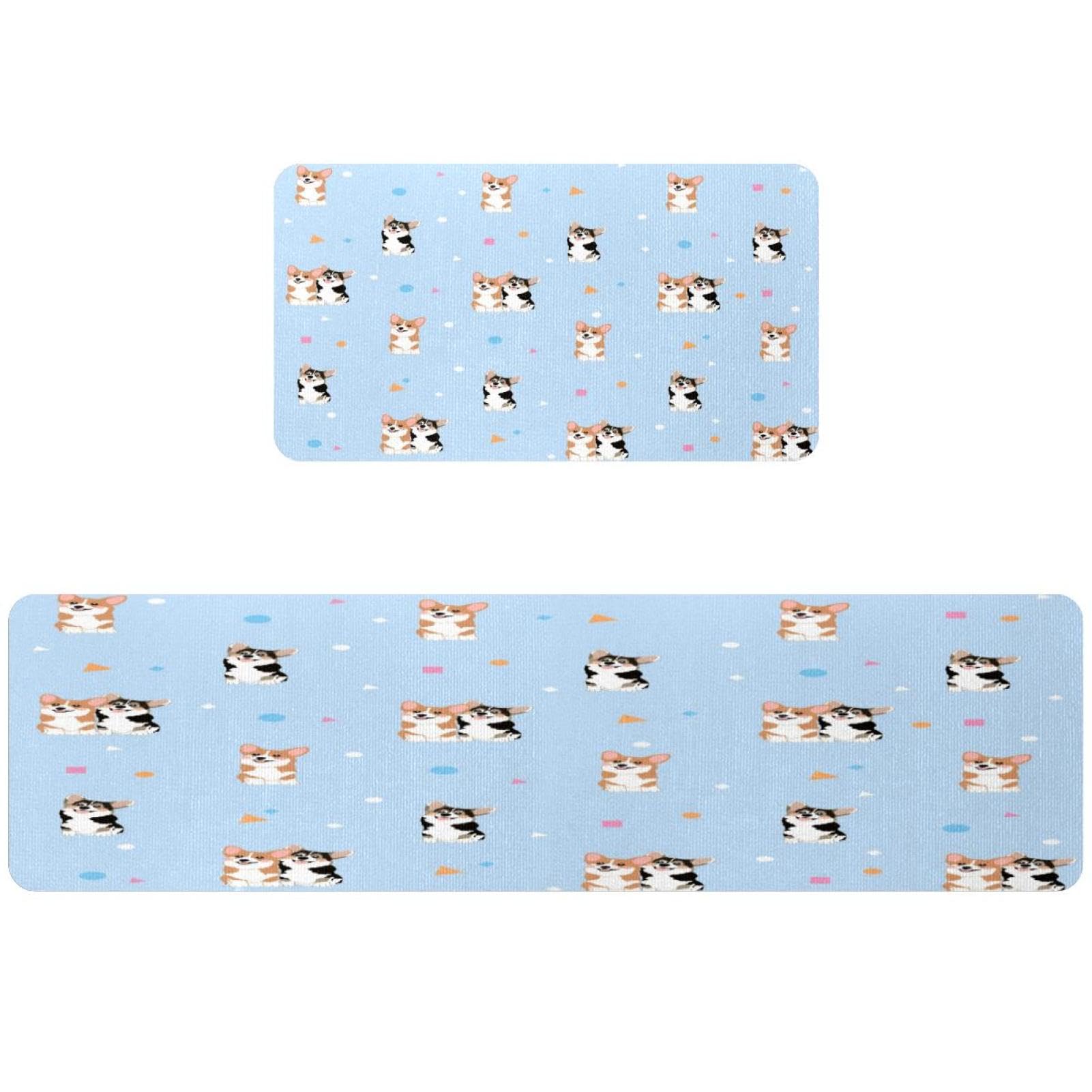 Tapetes de cocina antideslizantes VAPOKF de corgi galés, la solución ideal lavable y absorbente