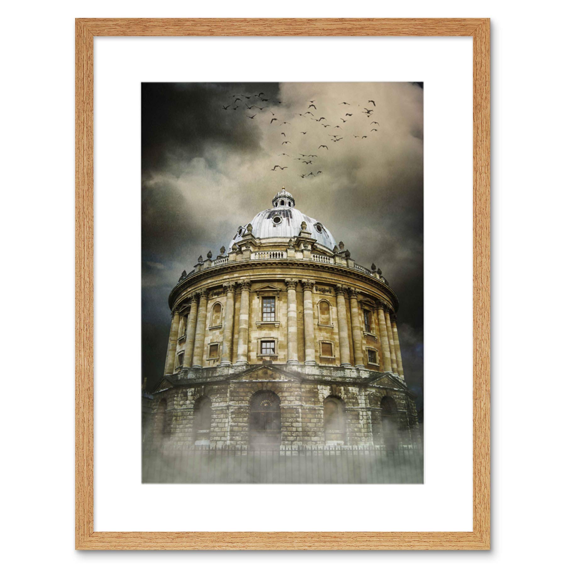 Wee Blue Coo Photo Landmark Composition Radcliffe Camera Oxford Framed Wall Art Print