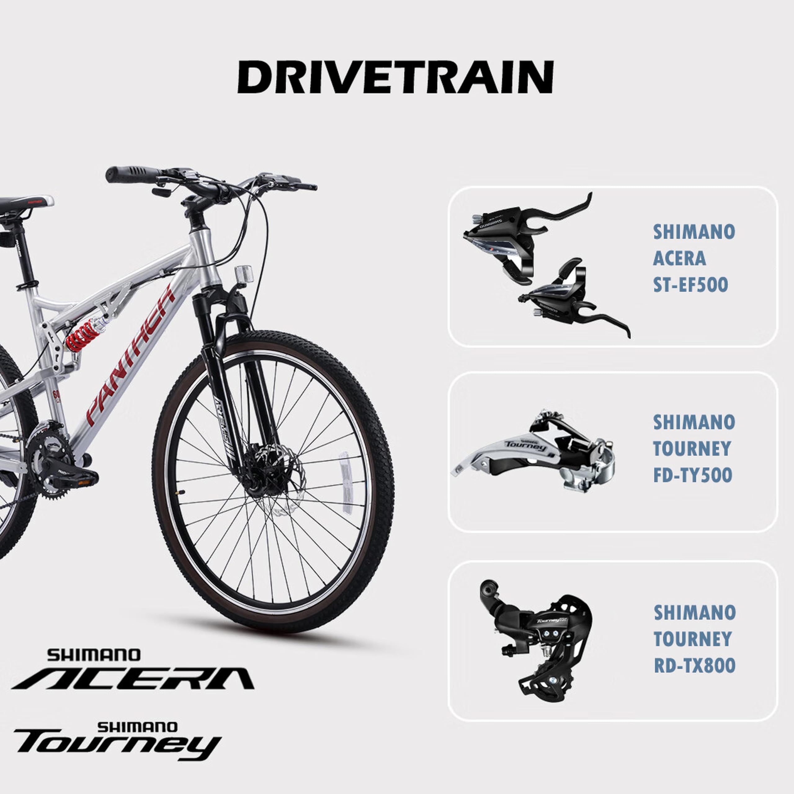 Amazon | PANTHER (パンサー) ARTEMIS オフロードマウンテンバイク MTB